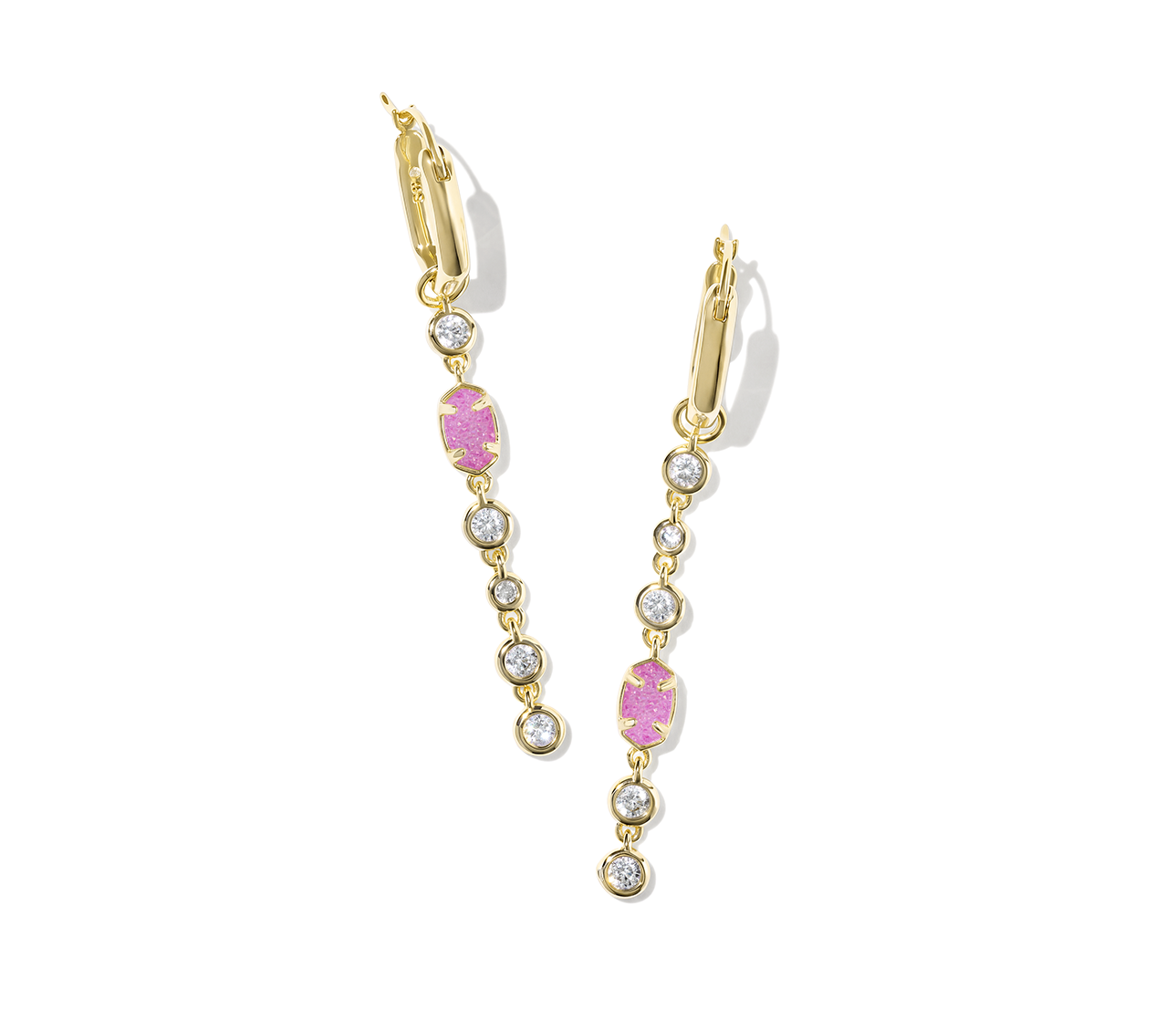 Emilie Tennis Convertible Huggie Earrings