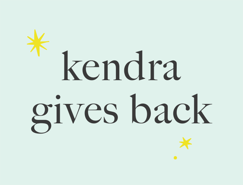 Kendra Gives Back Events