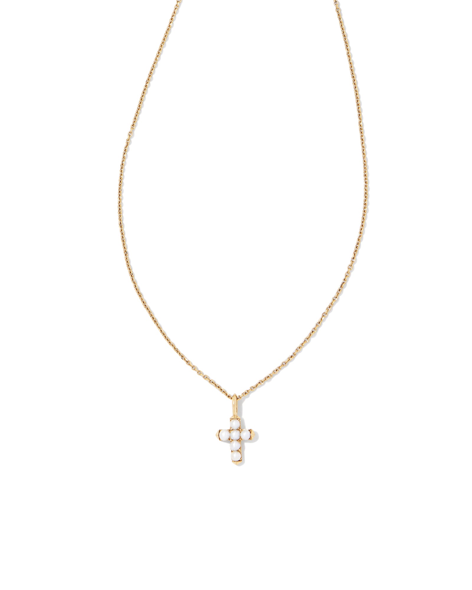 Kendra Scott Dira Pendant Necklace in 18K Gold Vermeil - Rhinestone Angel