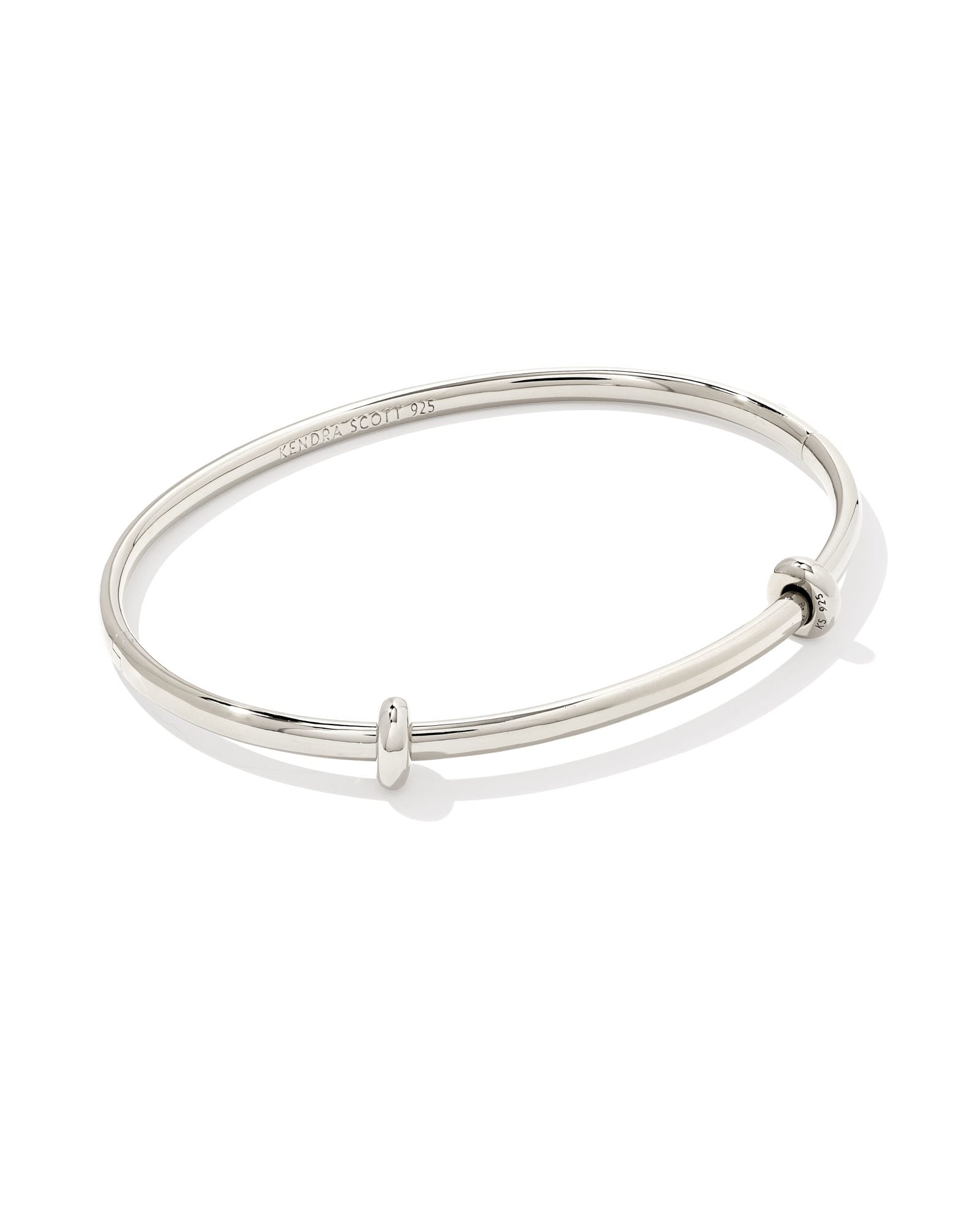 Kendra Scott Charm Bangle Bracelet in Sterling Silver | Metal