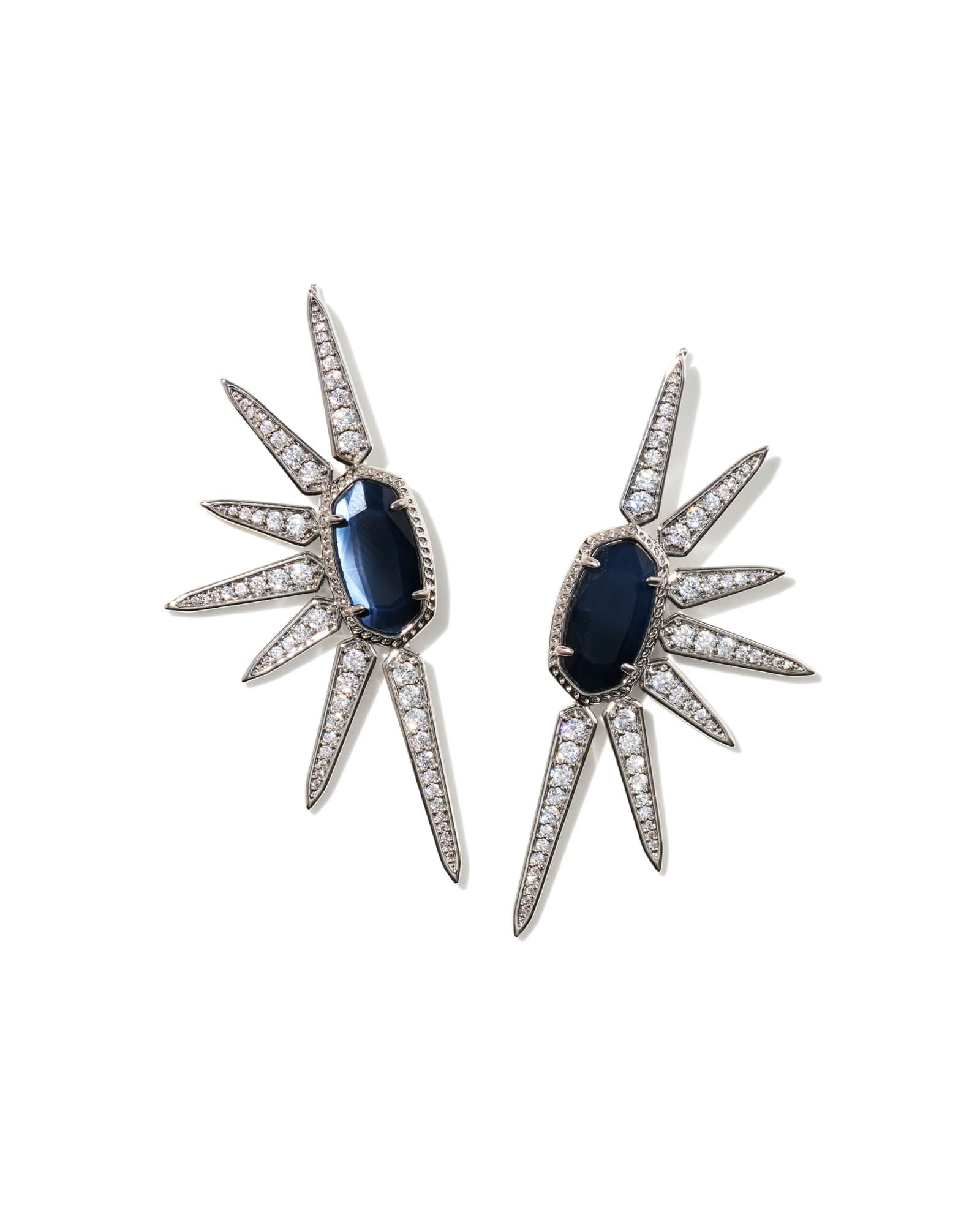 Ellie Star Silver Statement Earrings