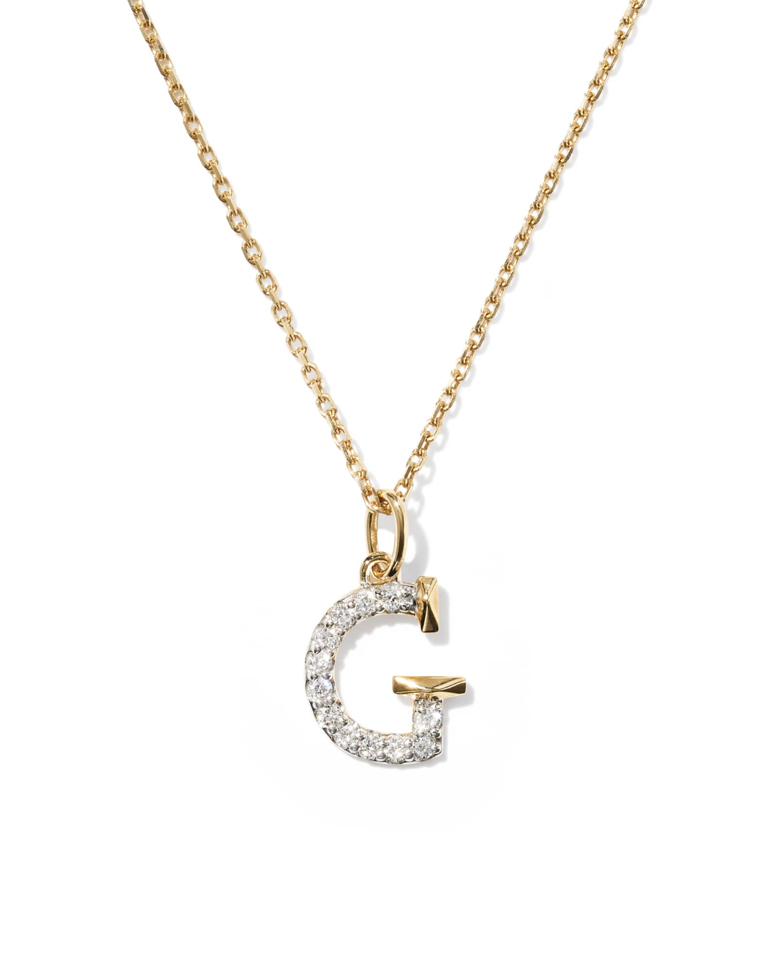 Luxury Gold Diamond Letter Necklaces