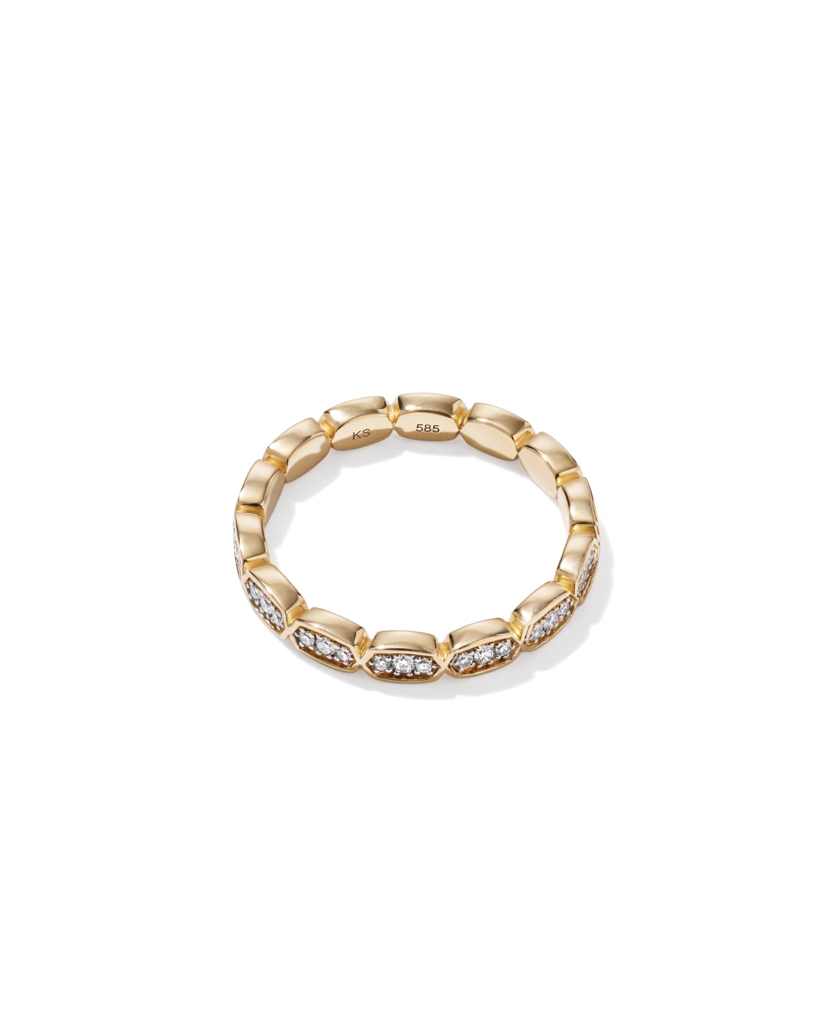 0.25 ct Marisa 14k Yellow Gold Stackable Band Ring
