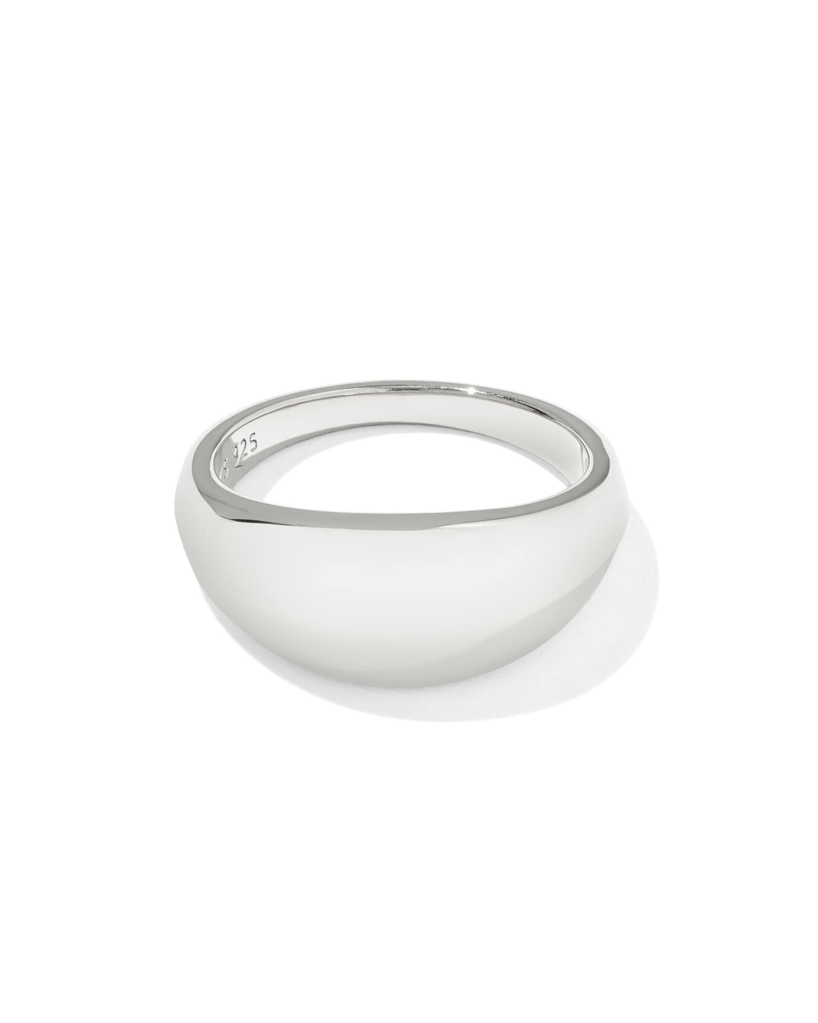 Kendra Scott Alani Sterling Silver Band Ring | Metal | Size 8