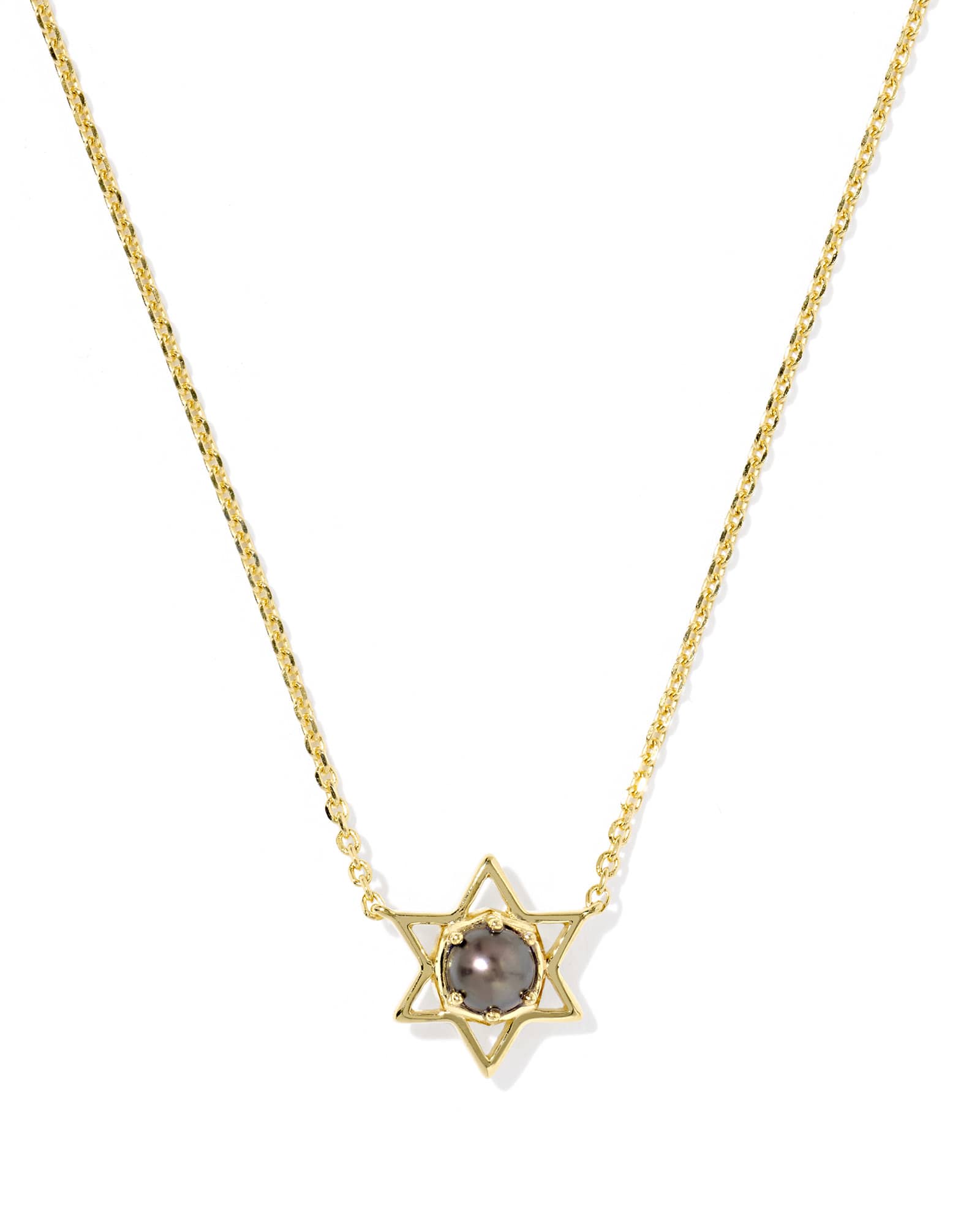 Kendra Scott Star of David 18k Gold Vermeil Short Pendant Necklace | Pearl