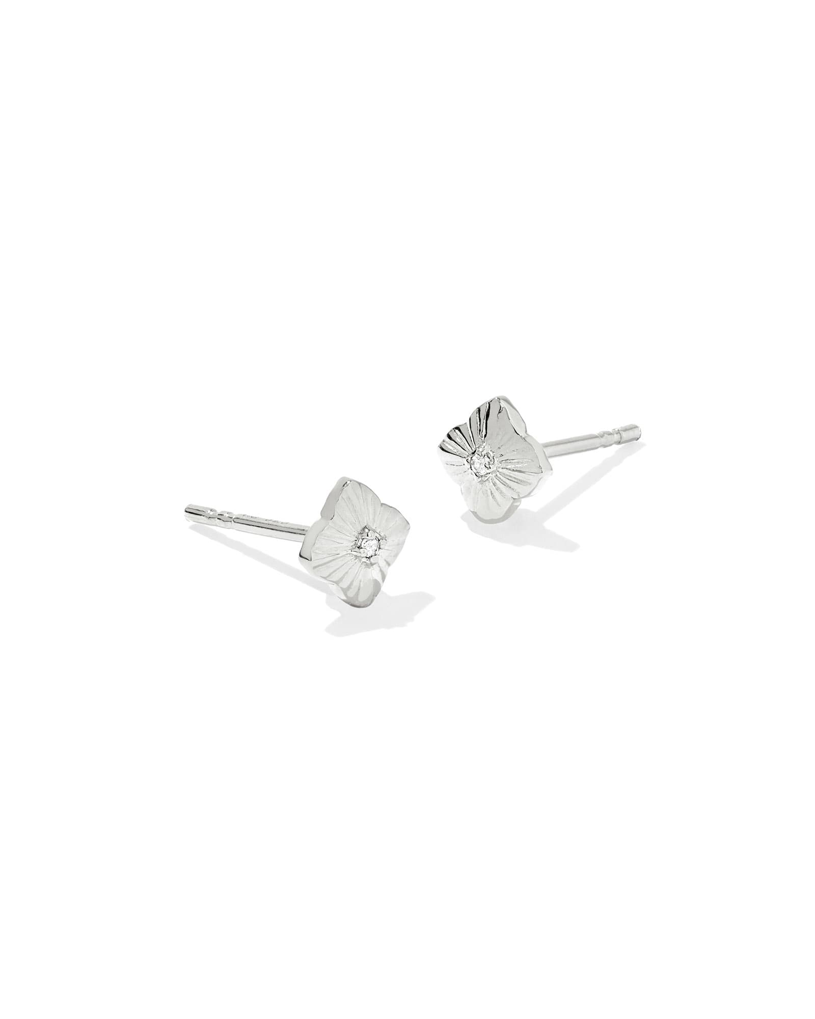 Kendra Scott Dira Sterling Silver Stud Earrings | Topaz