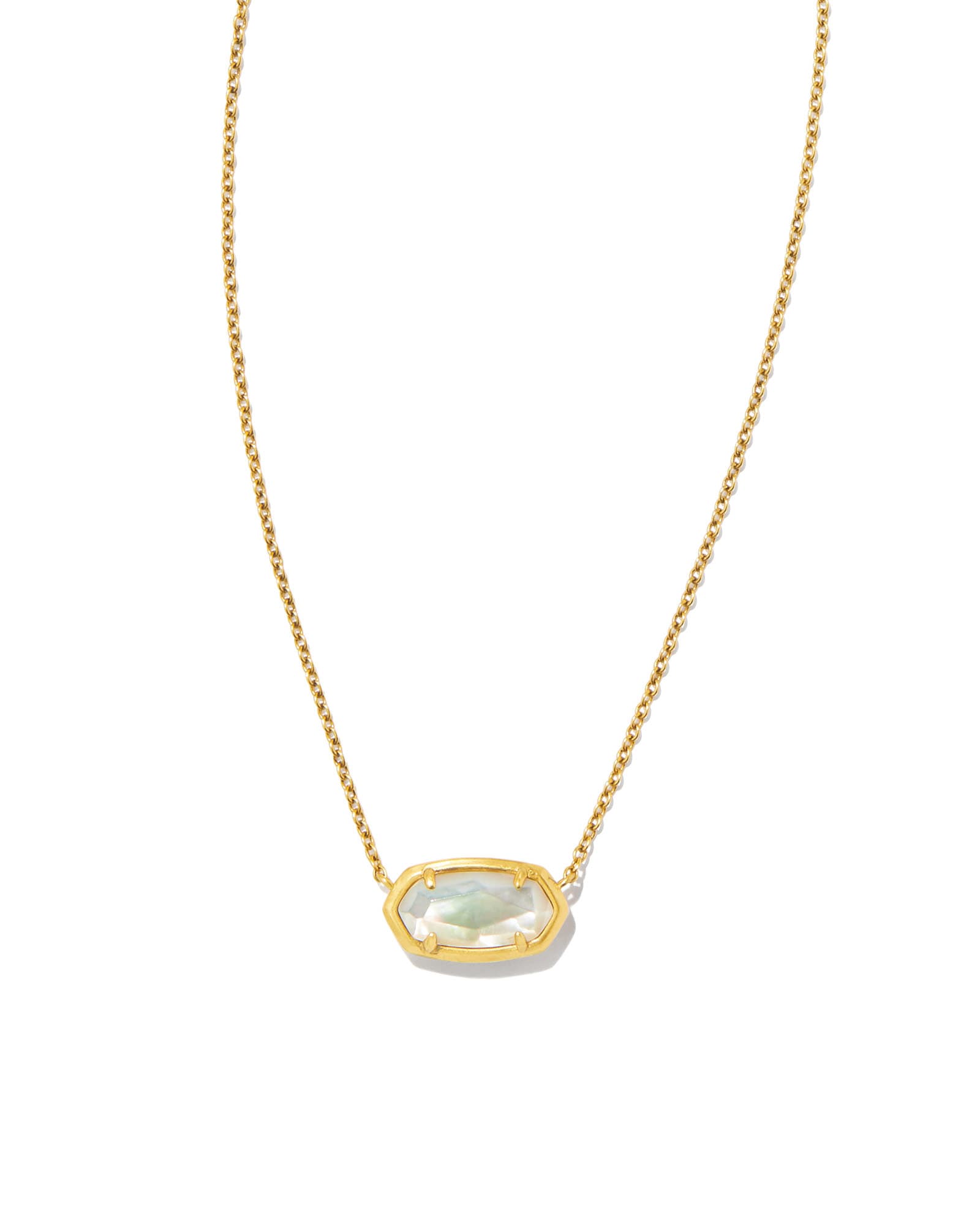 196088578057 - Yellow Rose by Kendra Scott x Yellowstone™ Vintage Gold Elisa Yellowstone Short Pendant Necklace in Ivory Mother-of-Pearl
