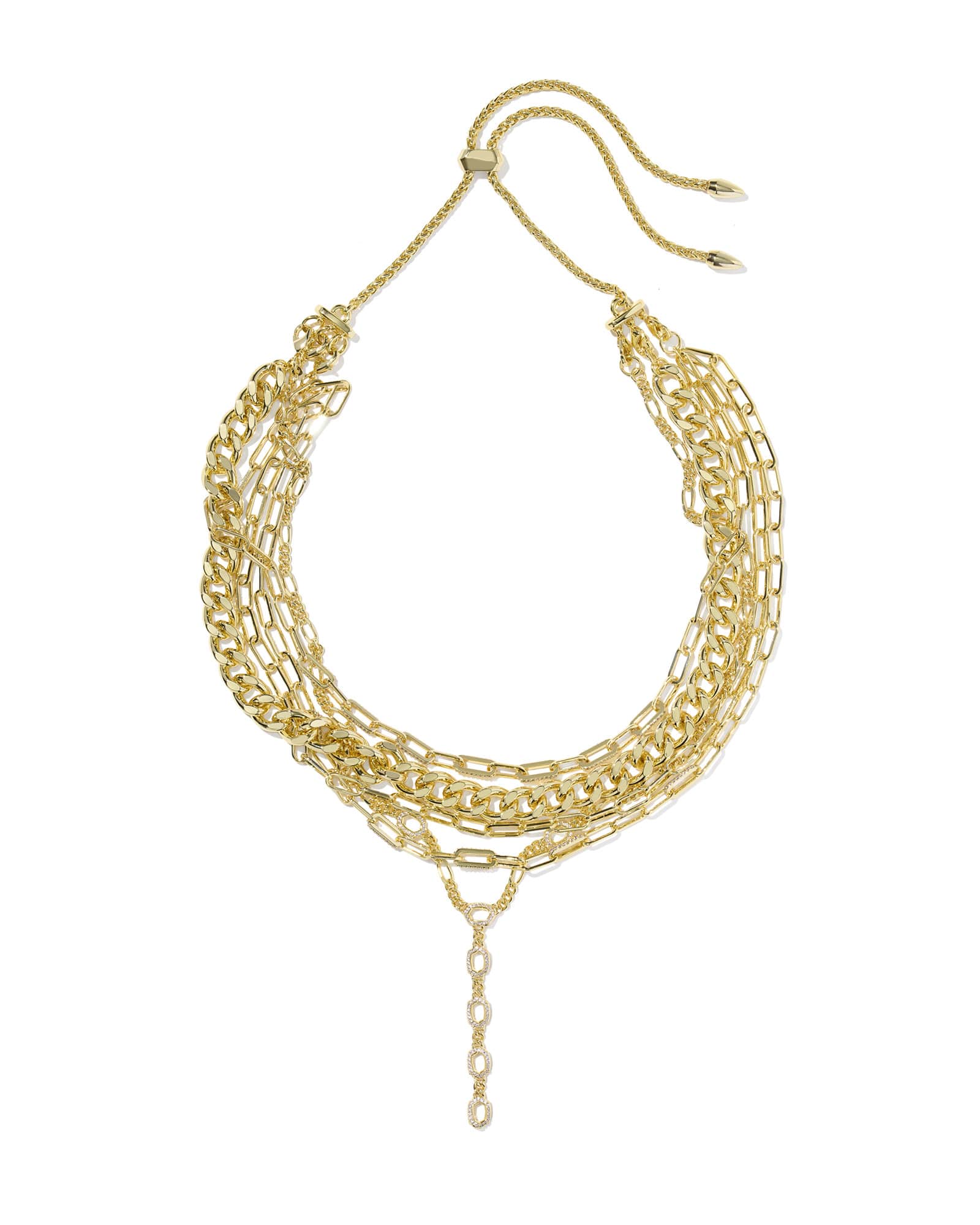 Kendra Scott Bella Gold Statement Necklace | Cubic Zirconia