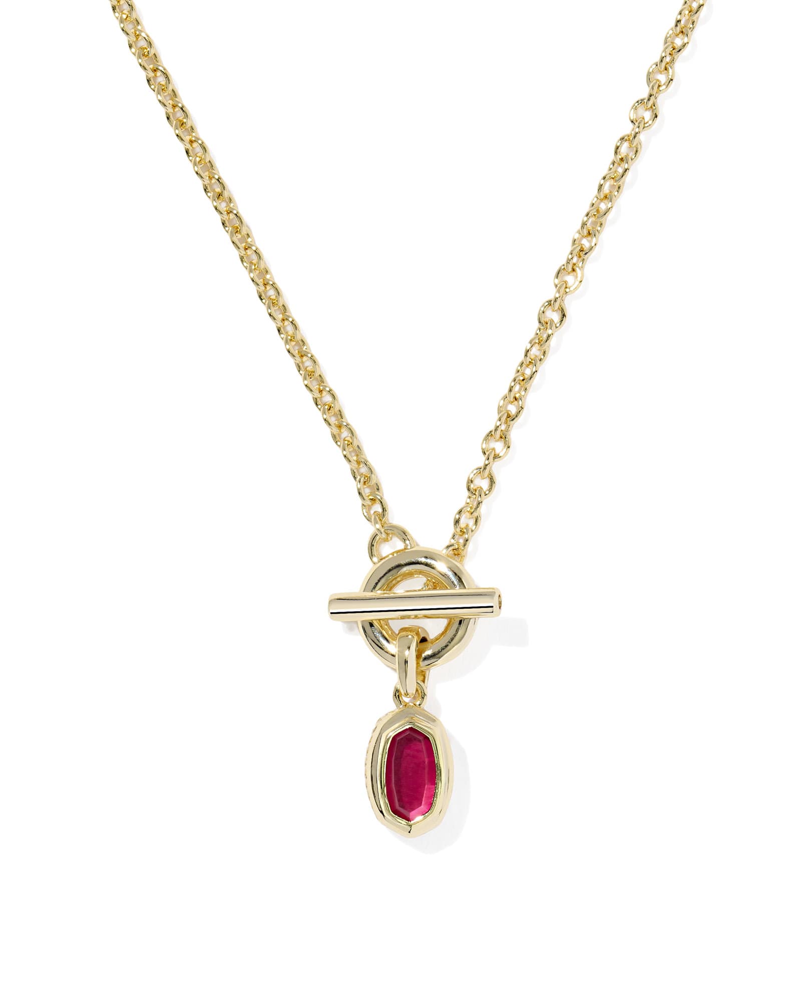 Mini Elisa Toggle Gold Short Pendant Necklace