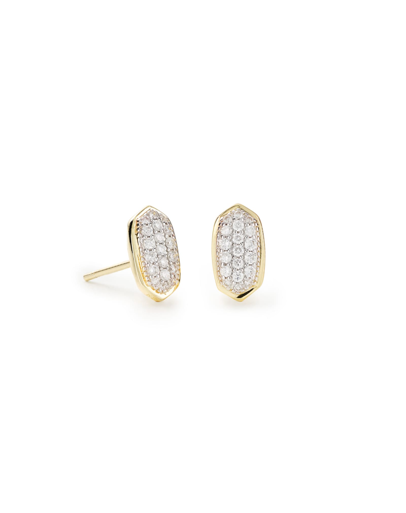 Kendra Scott Amelee Earrings in Pave Diamond and 14k Yellow Gold | Diamonds