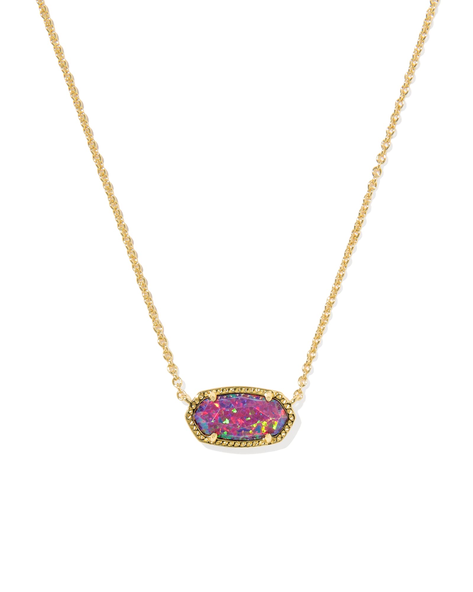 Kendra Scott Elisa Gold Pendant Necklace | Opal