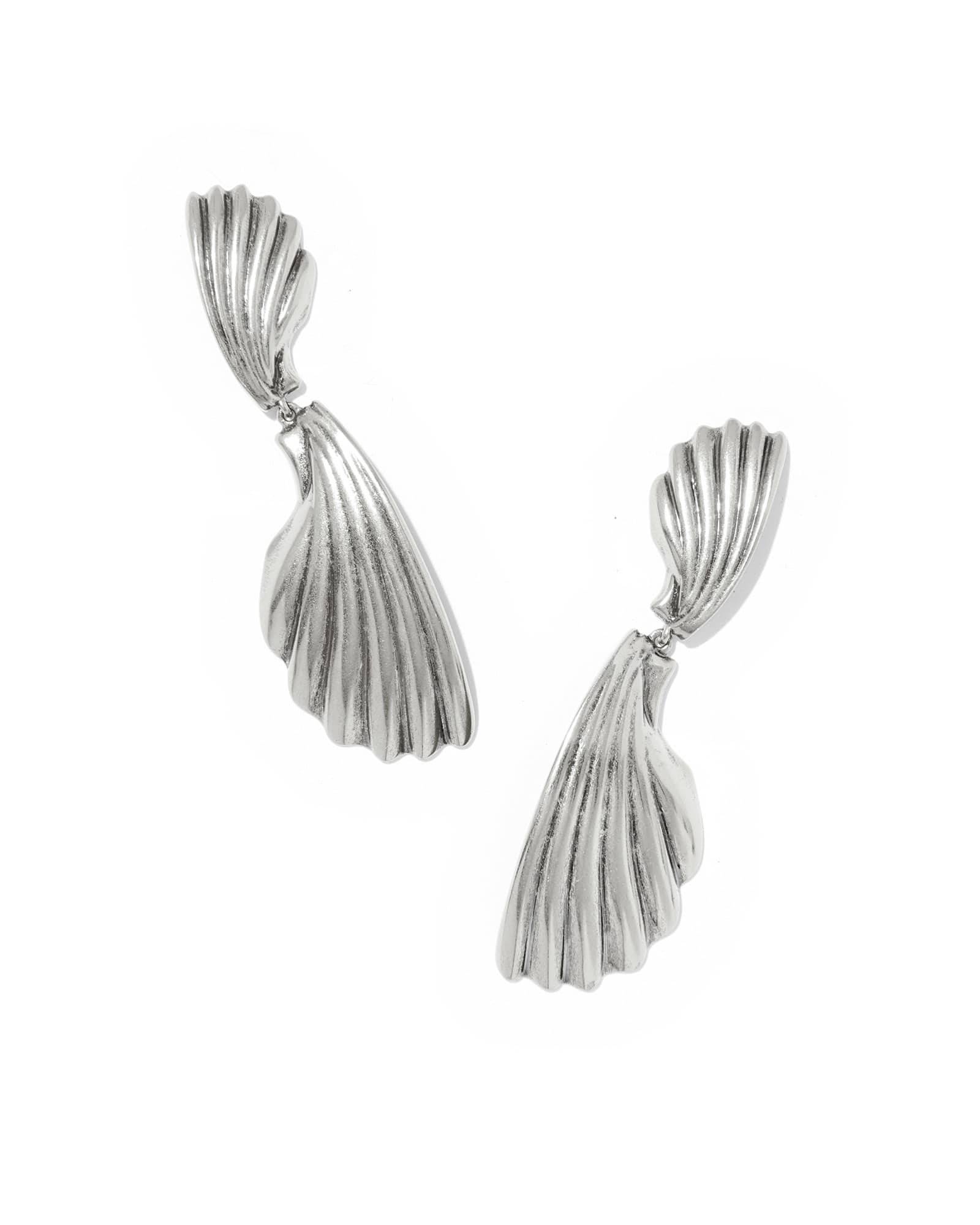 Kendra Scott Alexa Vintage Silver Statement Drop Earrings | Metal