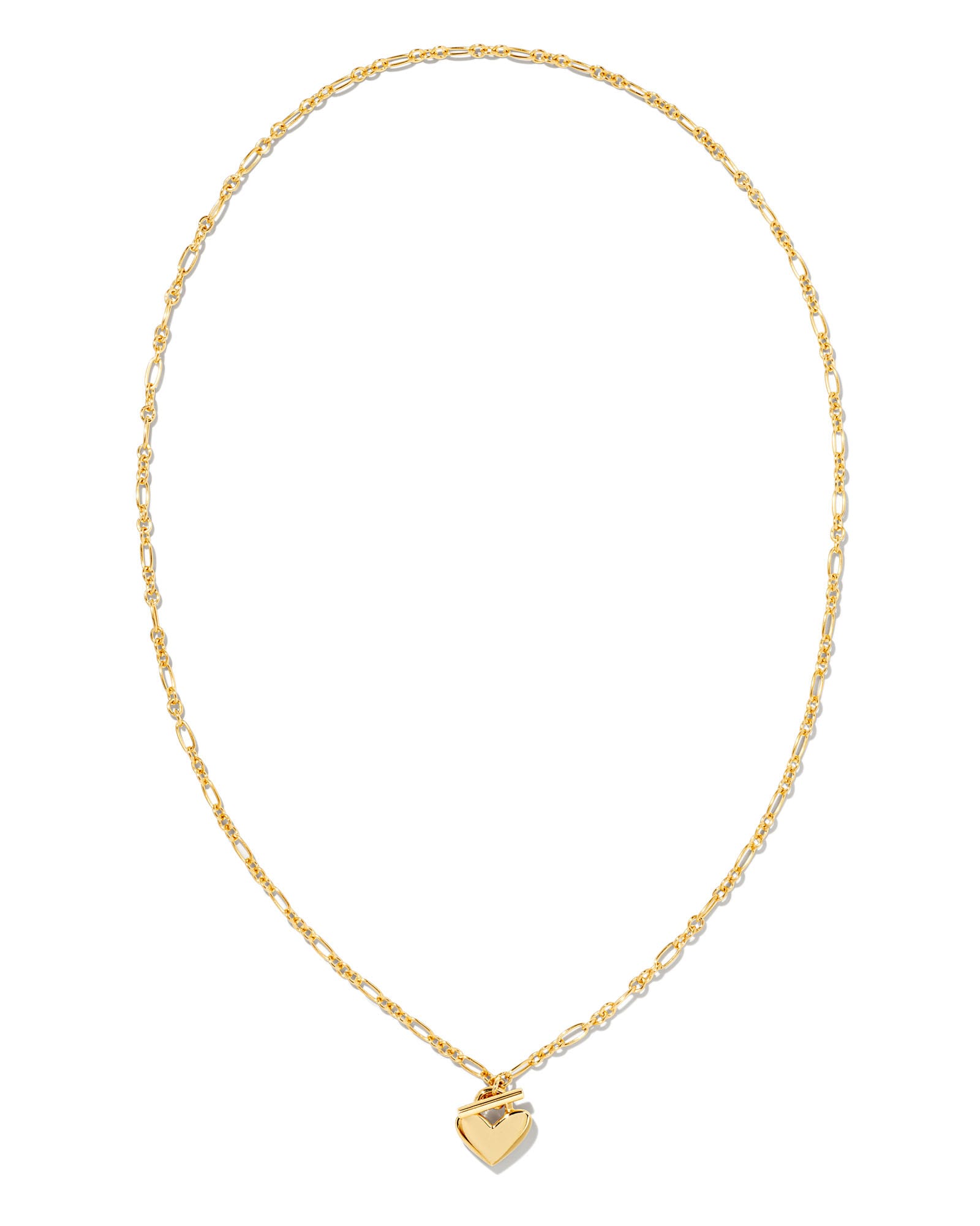 Kendra Scott Heart Padlock Pendant Necklace in 18k Gold Vermeil | Metal