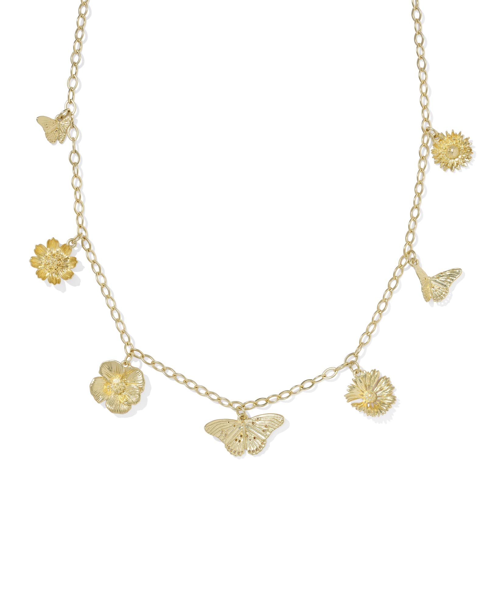 Kendra Scott Cailey Gold Charm Necklace | Metal