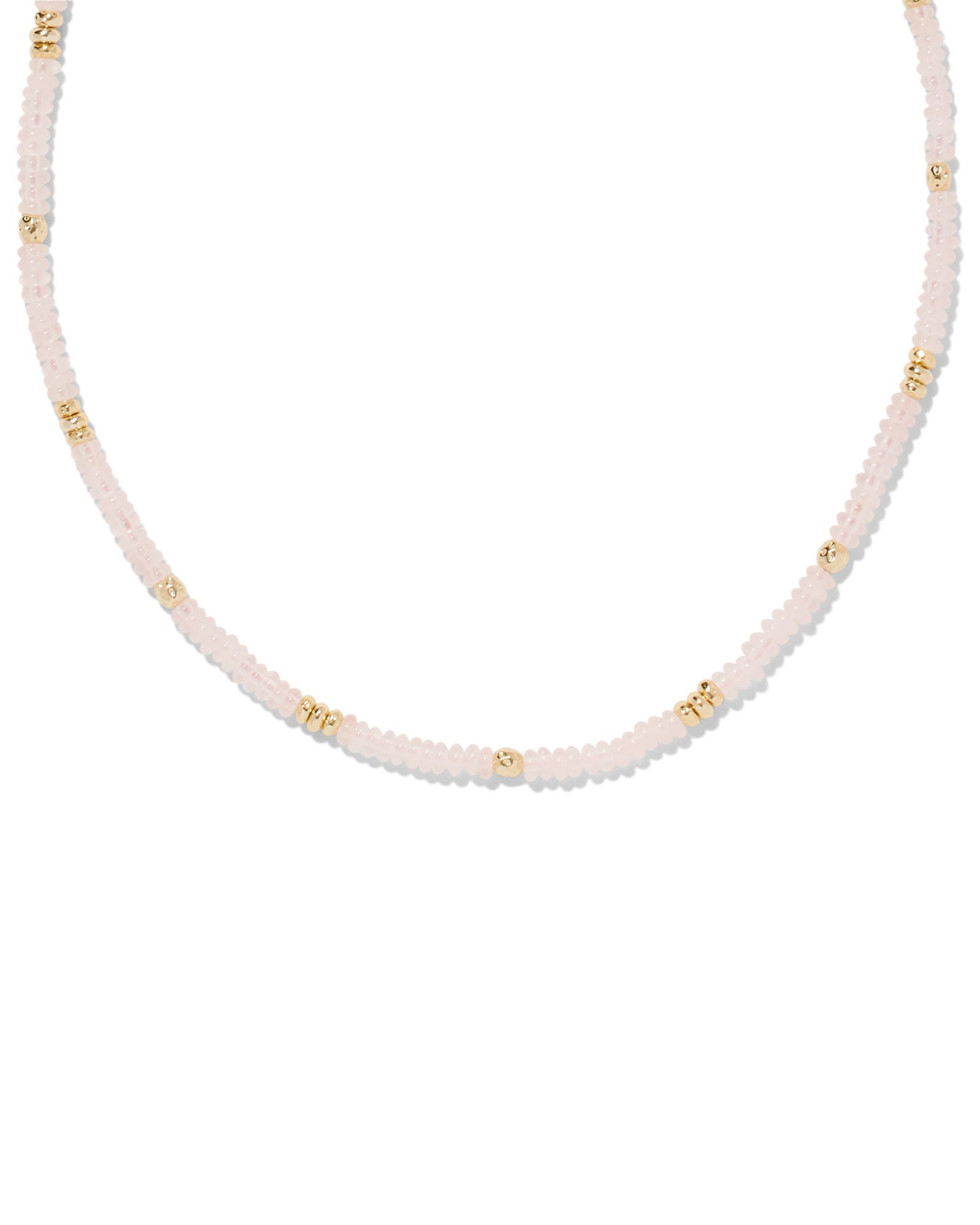 Kendra Scott Deliah Gold Strand Necklace in Rose | Quartz