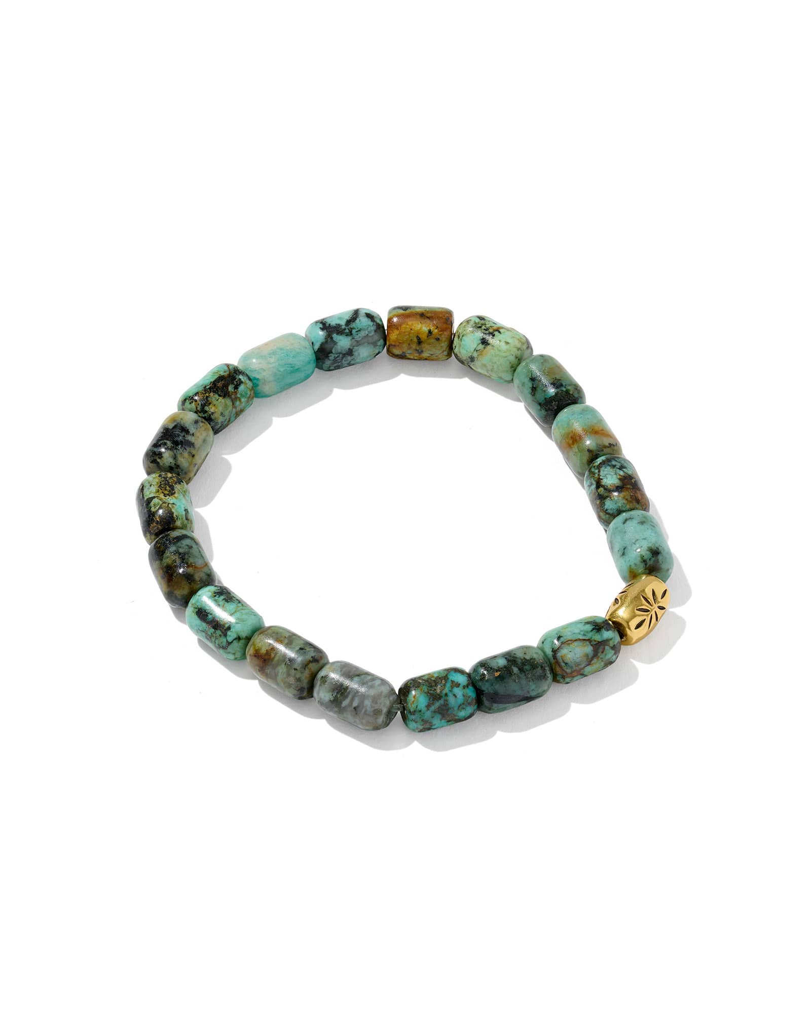 Kendra Scott Beaded Vintage Gold Stretch Bracelet | Feldspar