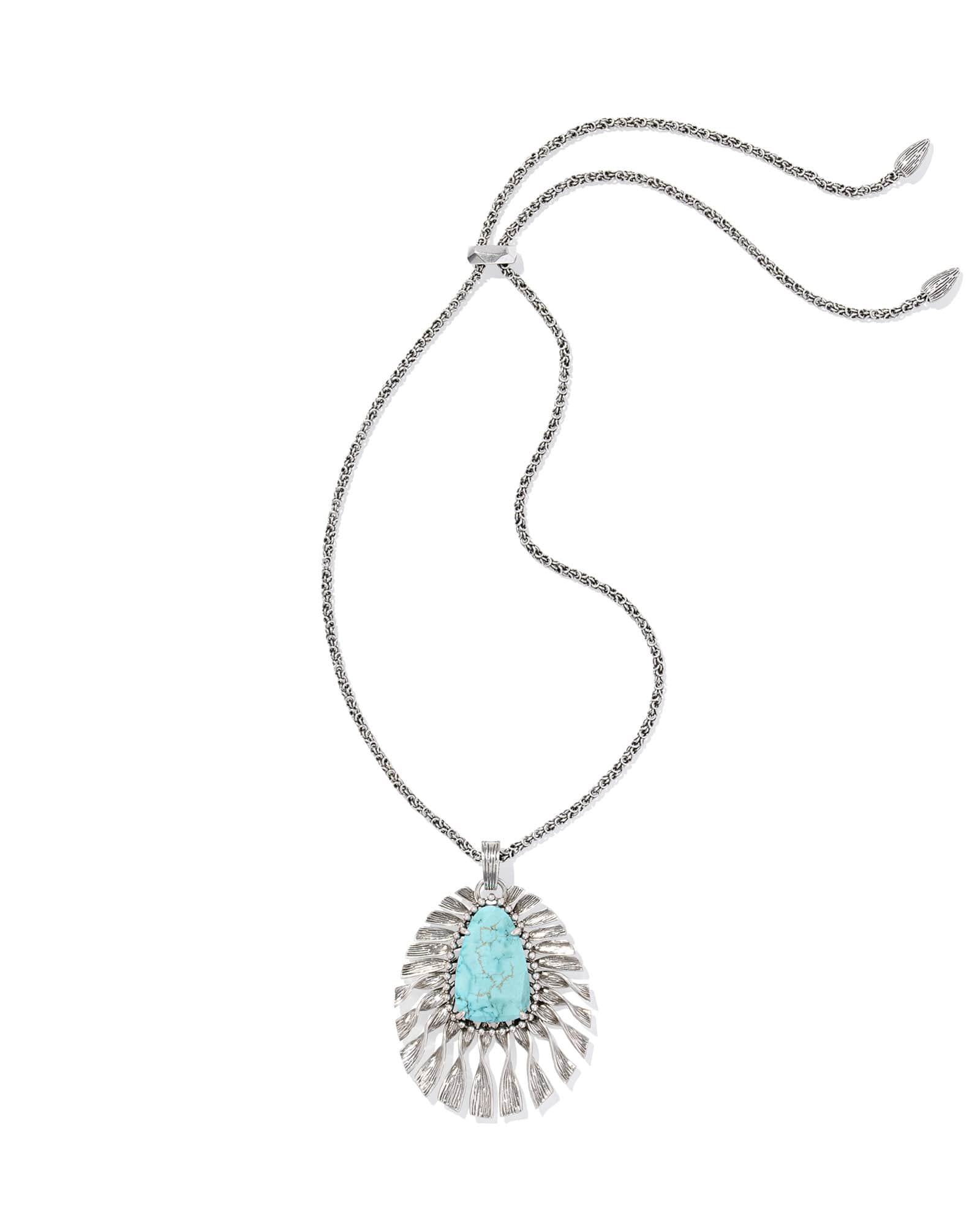 Kendra-Scott-Zahara-Large-Long-Pendant-Necklace-Vintage-Silver-Variegated-Turquoise-Magnesite-01