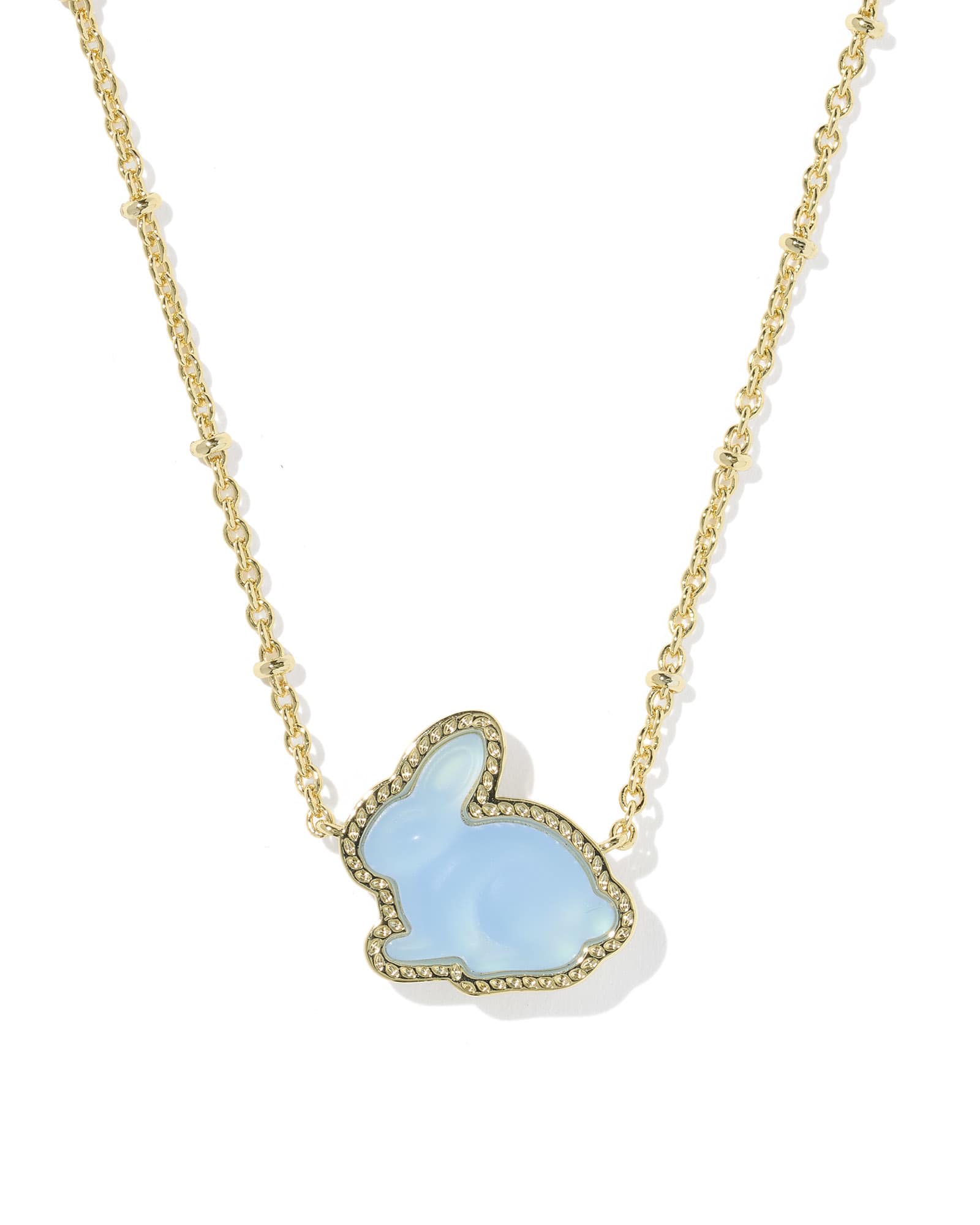 Kendra Scott Bunny Gold Short Pendant Necklace | Dichroic Glass