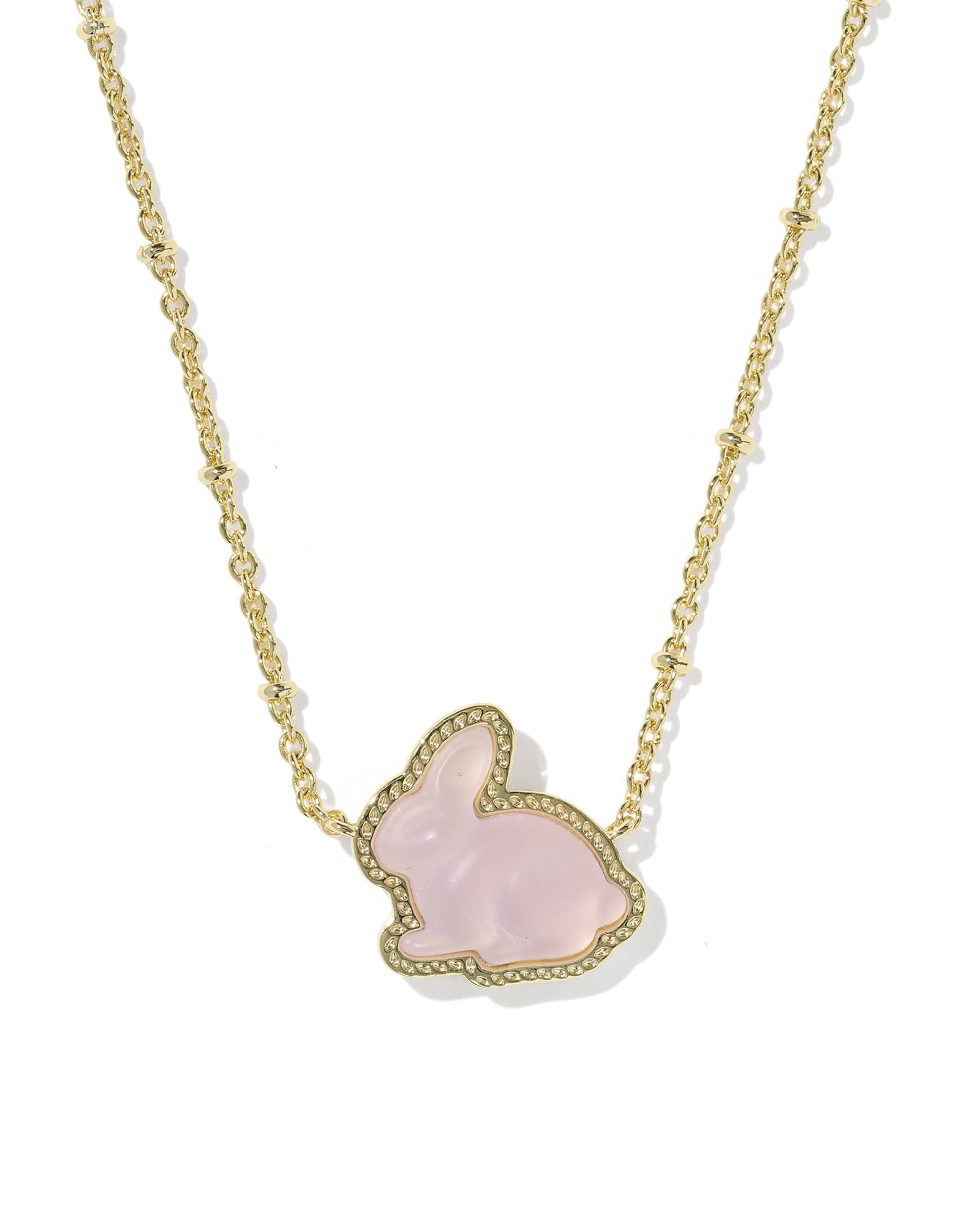 Kendra Scott Bunny Gold Short Pendant Necklace | Dichroic Glass