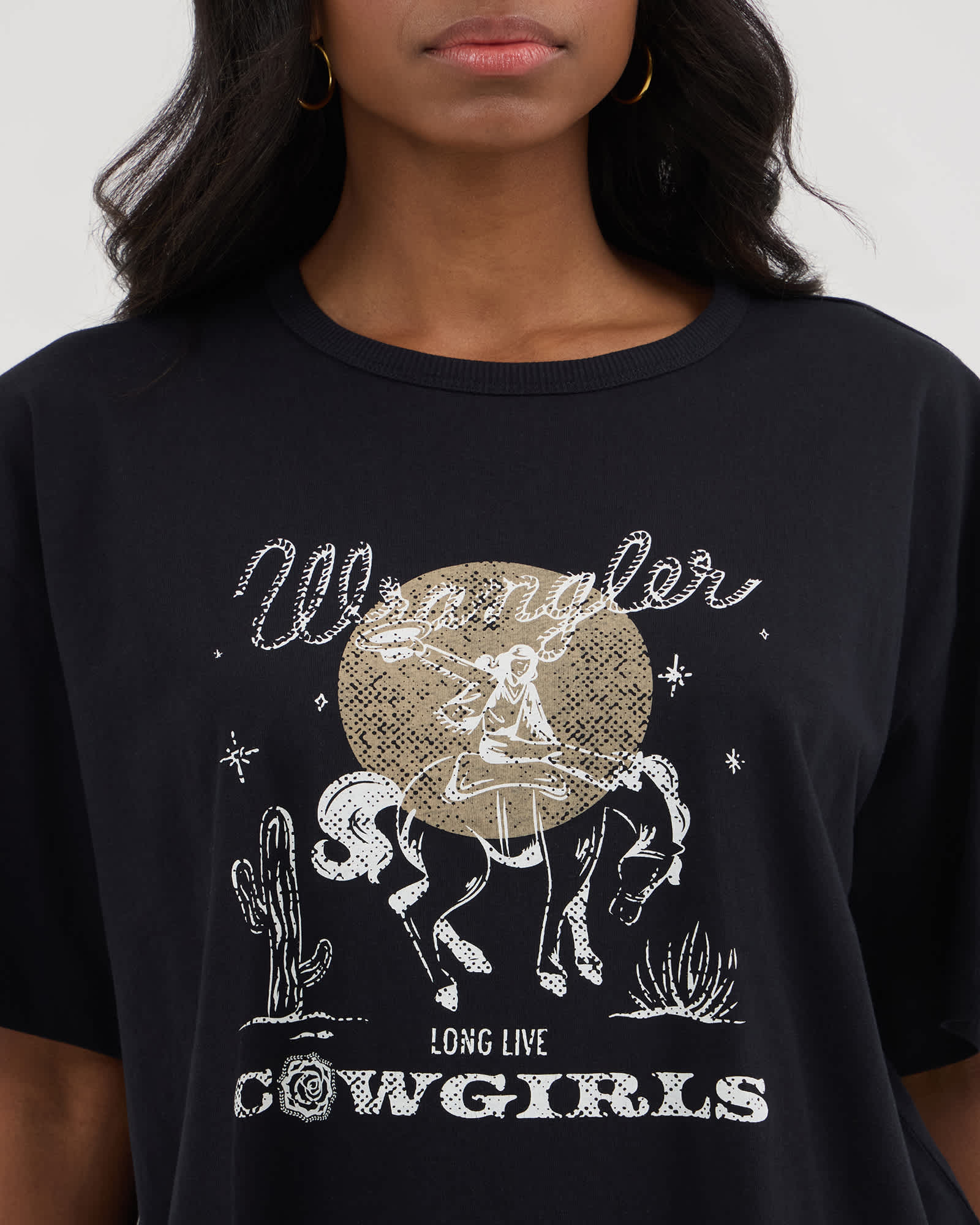 Wrangler® x Yellow Rose by Kendra Scott Cropped Graphic Tee | Cotton