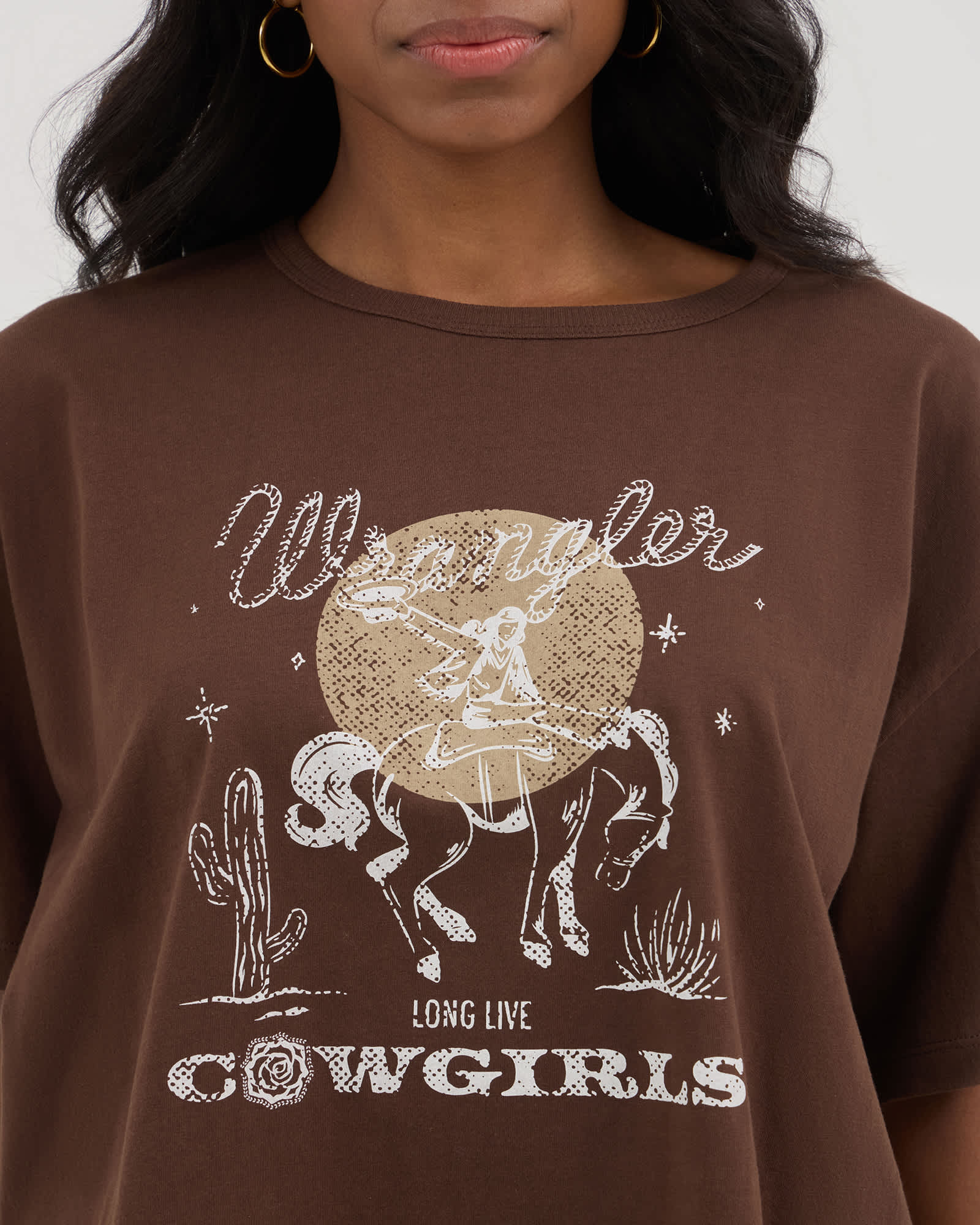 Wrangler® x Yellow Rose by Kendra Scott Cropped Graphic Tee | Cotton