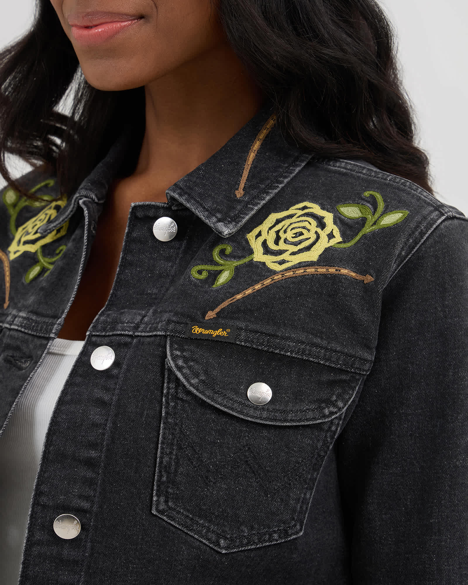 Wrangler® x Yellow Rose by Kendra Scott Trucker Jacket | Denim