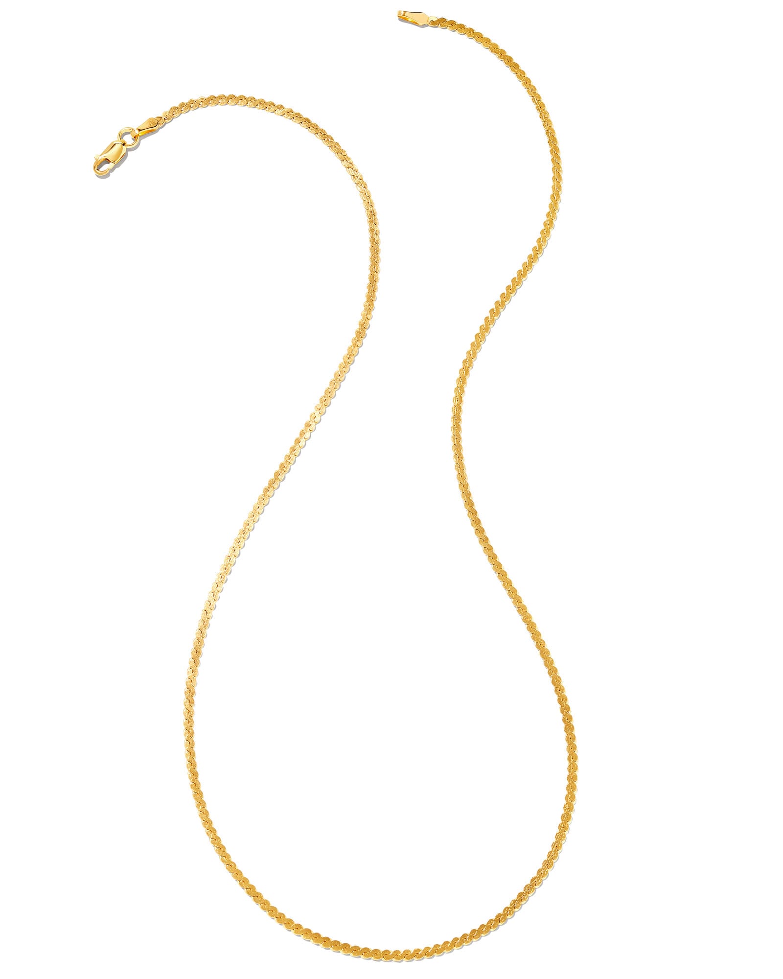 Kendra Scott Small Serpentine Chain Necklace in 18k Gold Vermeil | Sterling Silver