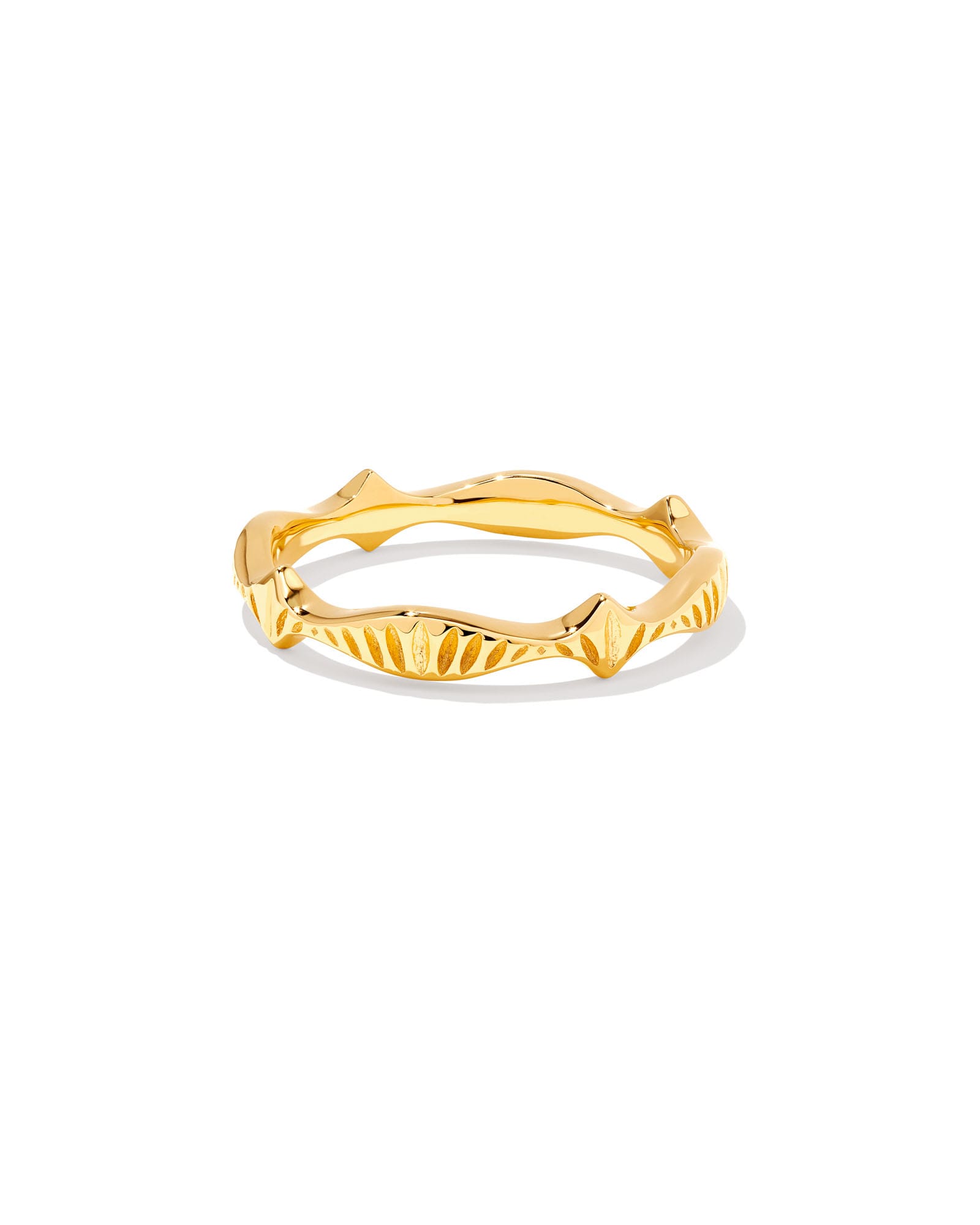 Kendra Scott Sophee Band Ring in 18k Gold Vermeil | Metal | Size 6