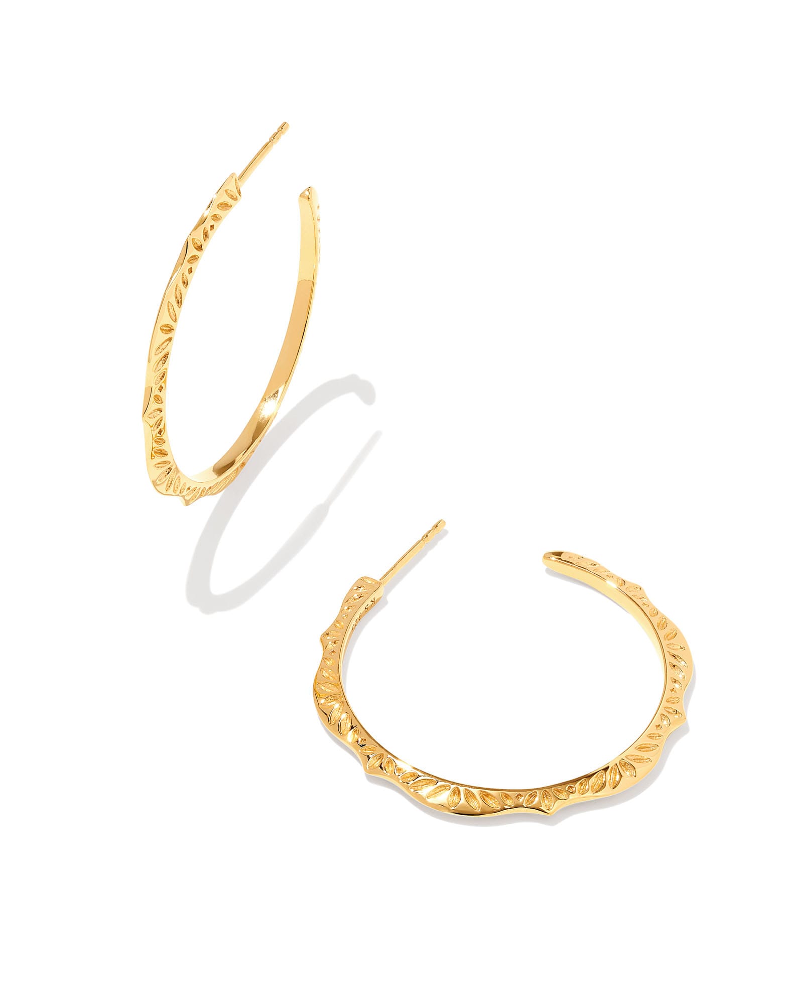 Kendra Scott Sophee Hoop Earrings in 18k Gold Vermeil | Metal