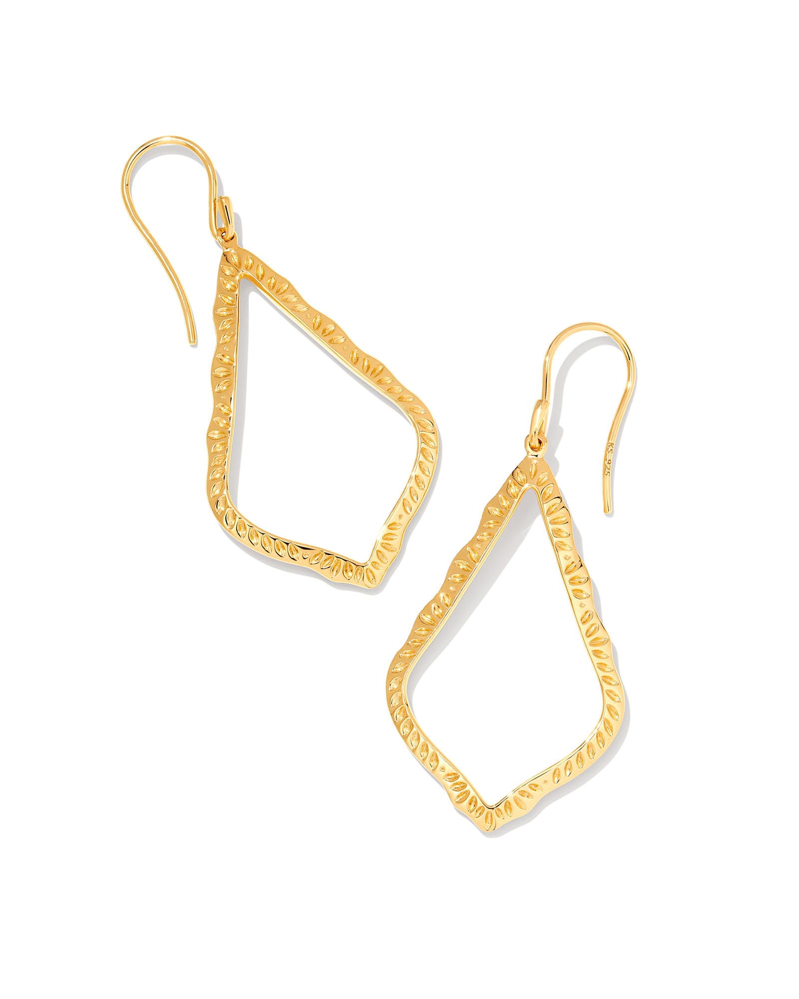 Kendra Scott Sophee Open Frame Earrings in 18k Gold Vermeil | Sterling Silver