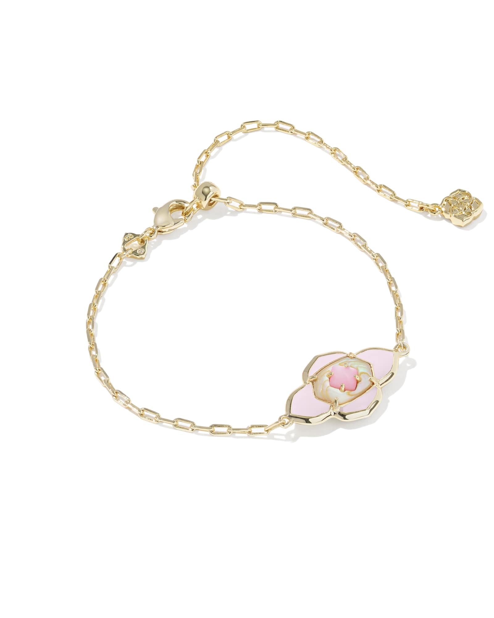 Kendra Scott Abbie Medallion Gold Delicate Chain Bracelet | Mix