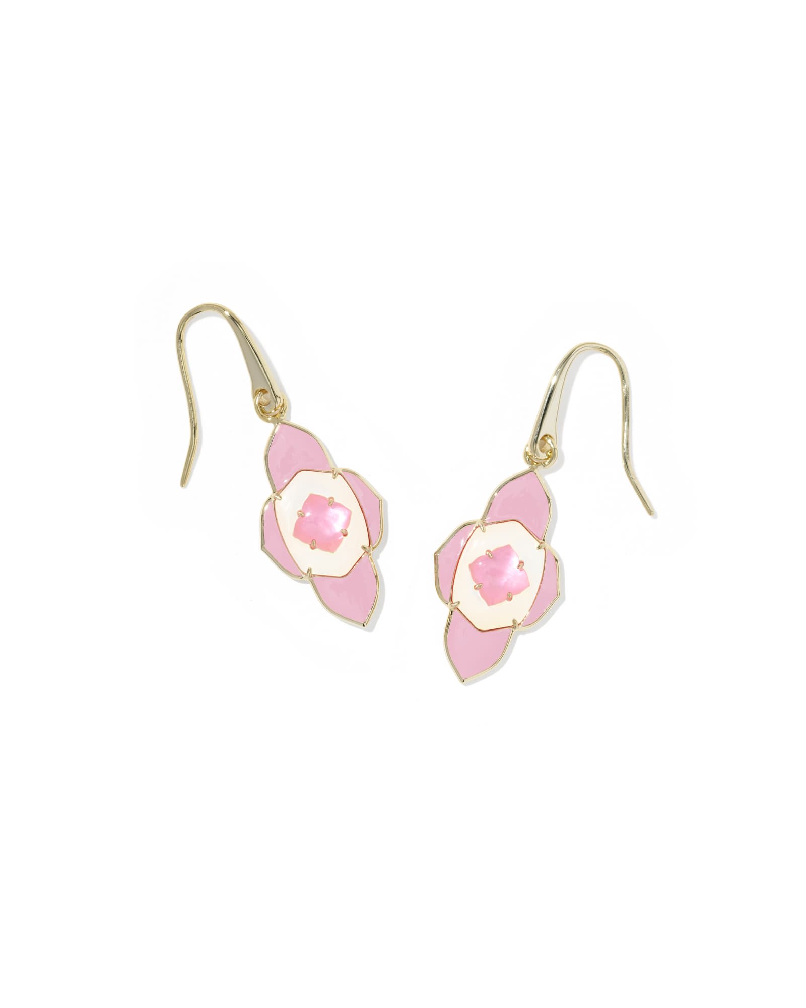 Kendra Scott Abbie Medallion Gold Small Drop Earrings | Mix