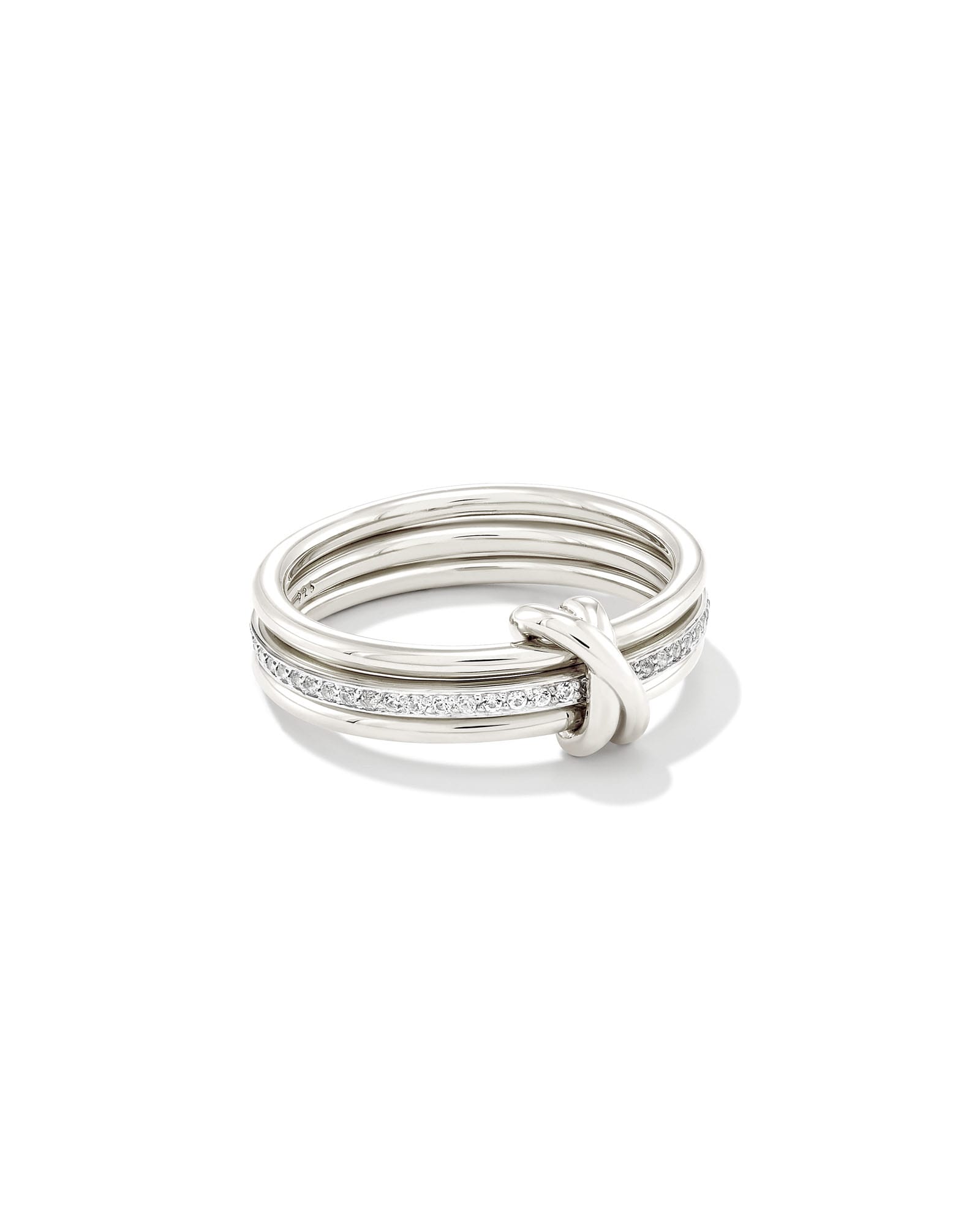 Davie Sterling Silver Open Frame Ring