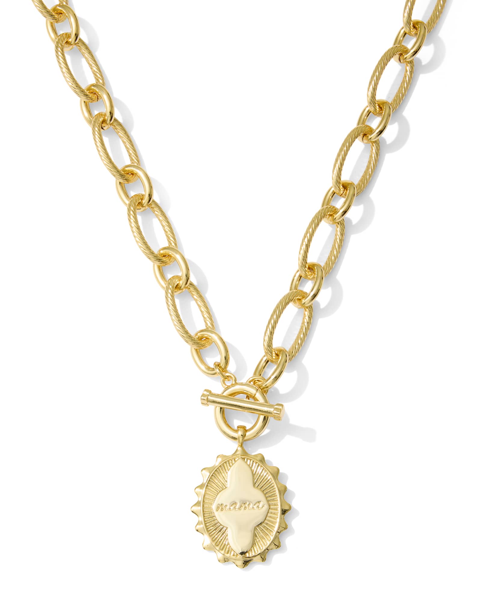 Kendra Scott Mama Gold Link and Chain Necklace | Metal