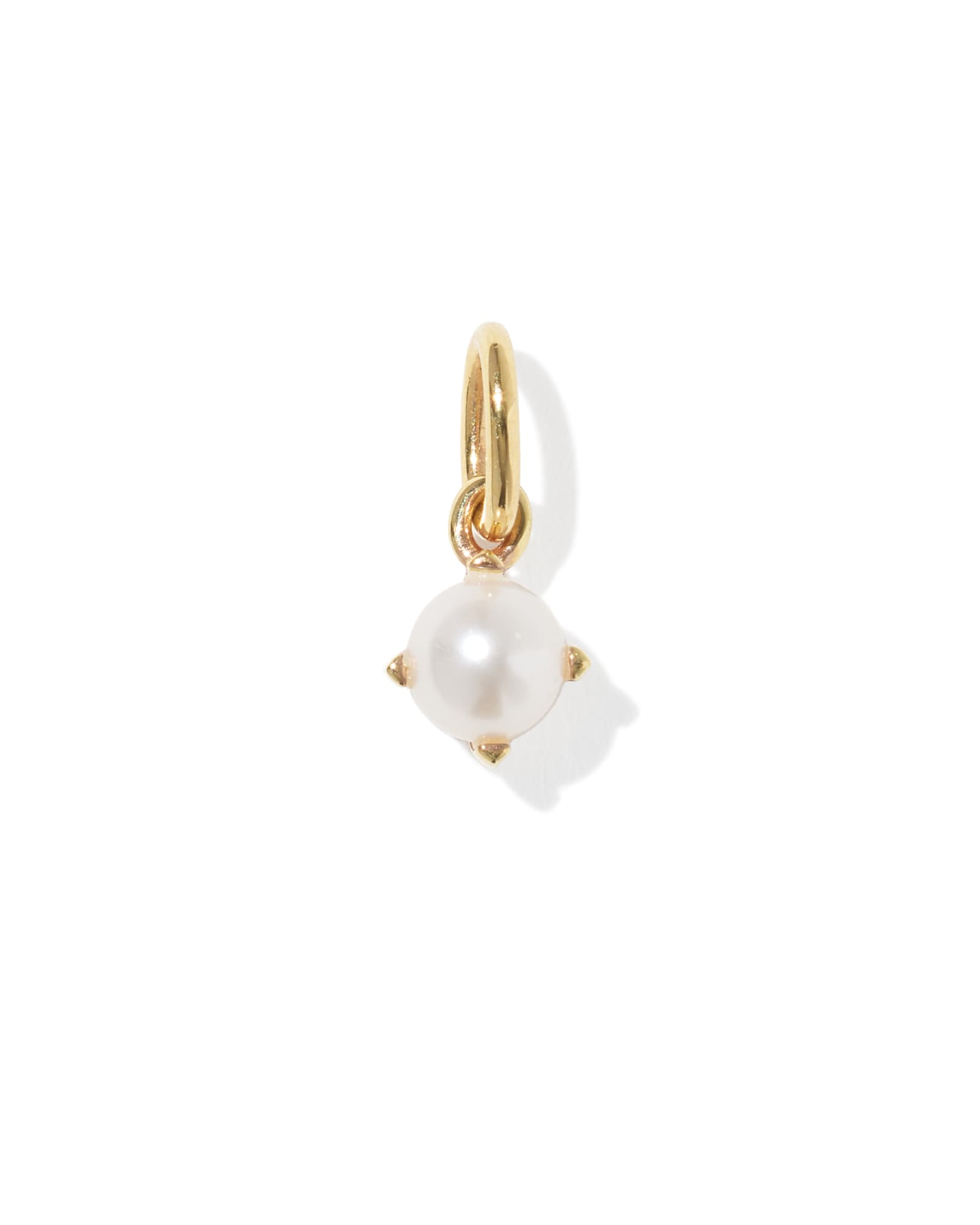 Kendra Scott Maisie 18k Gold Vermeil June Birthstone Charm | Freshwater Cultured Pearl