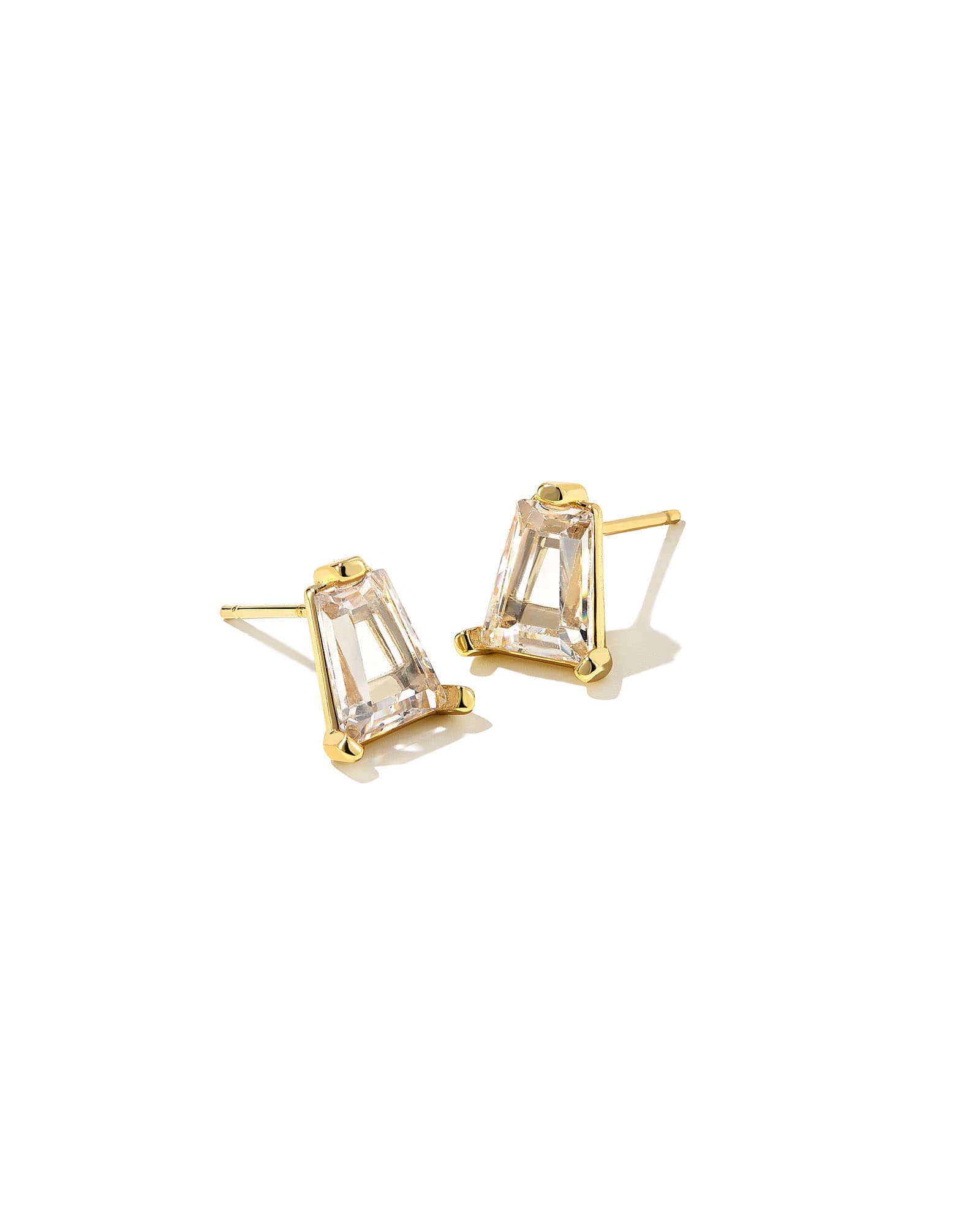 Kendra Scott Blair Gold Stud Earrings | Crystal