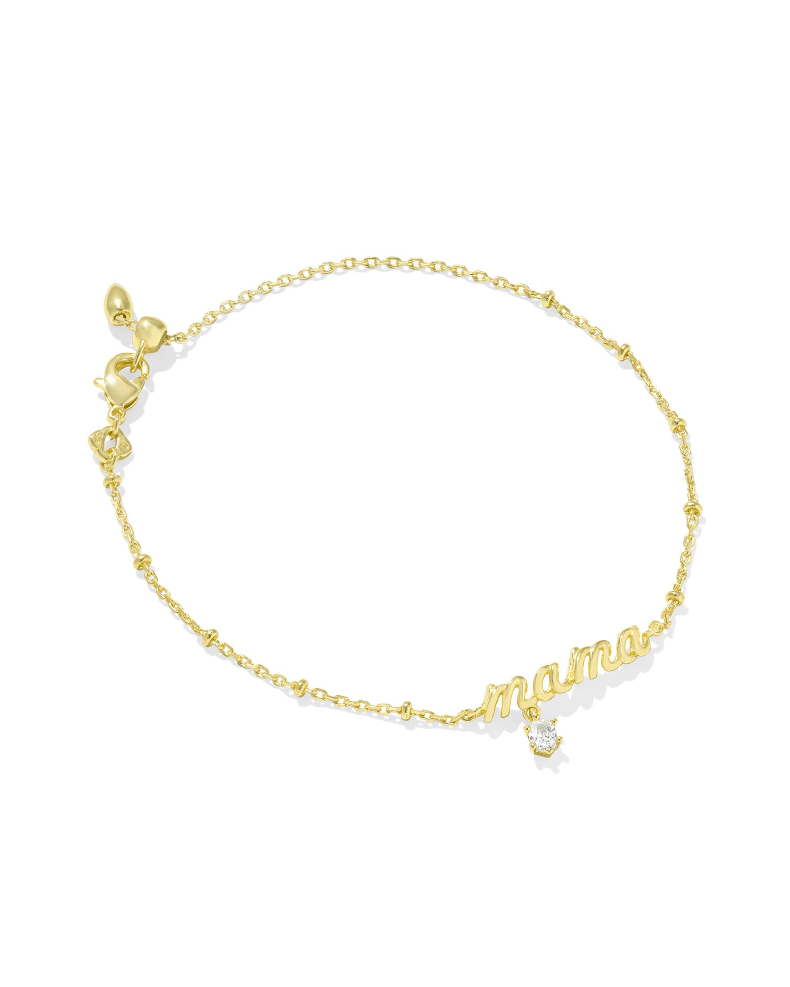 Mama Gold Crystal Short Pendant Necklace
