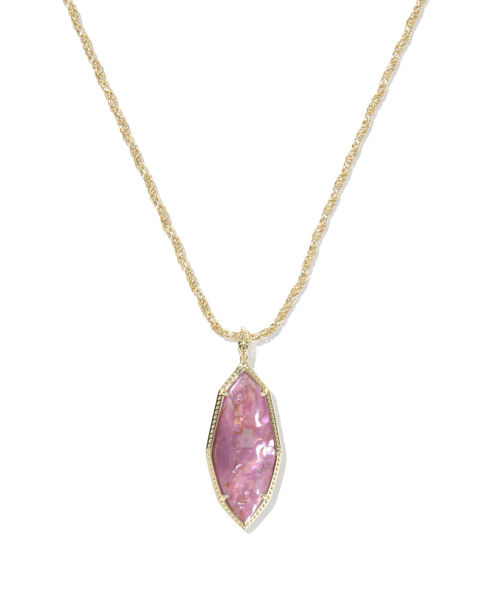 Kendra Scott Ophelia Gold Large Long Pendant Necklace | Illusion
