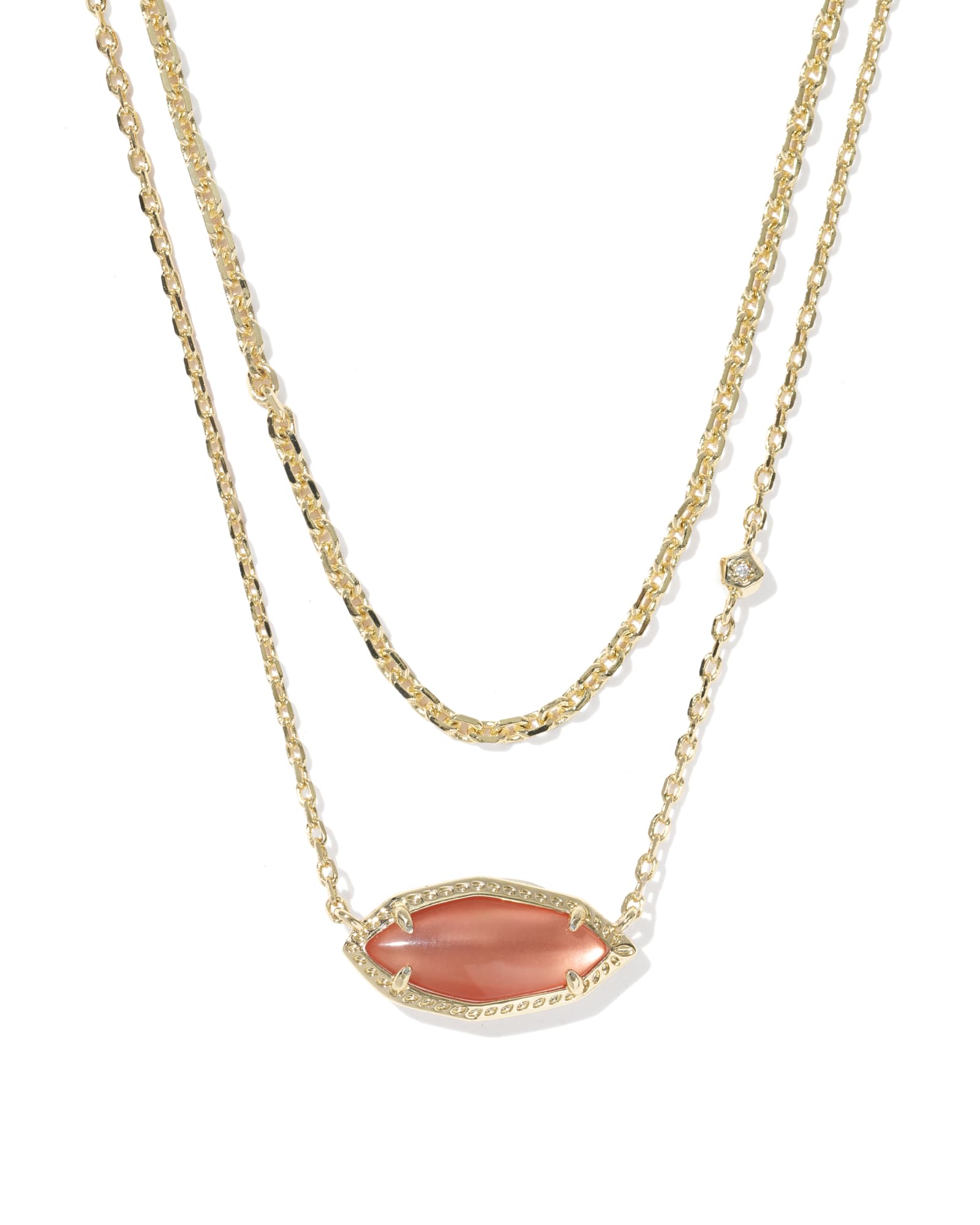 Kendra Scott Ophelia Multi Gold Strand Necklace | Mother Of Pearl
