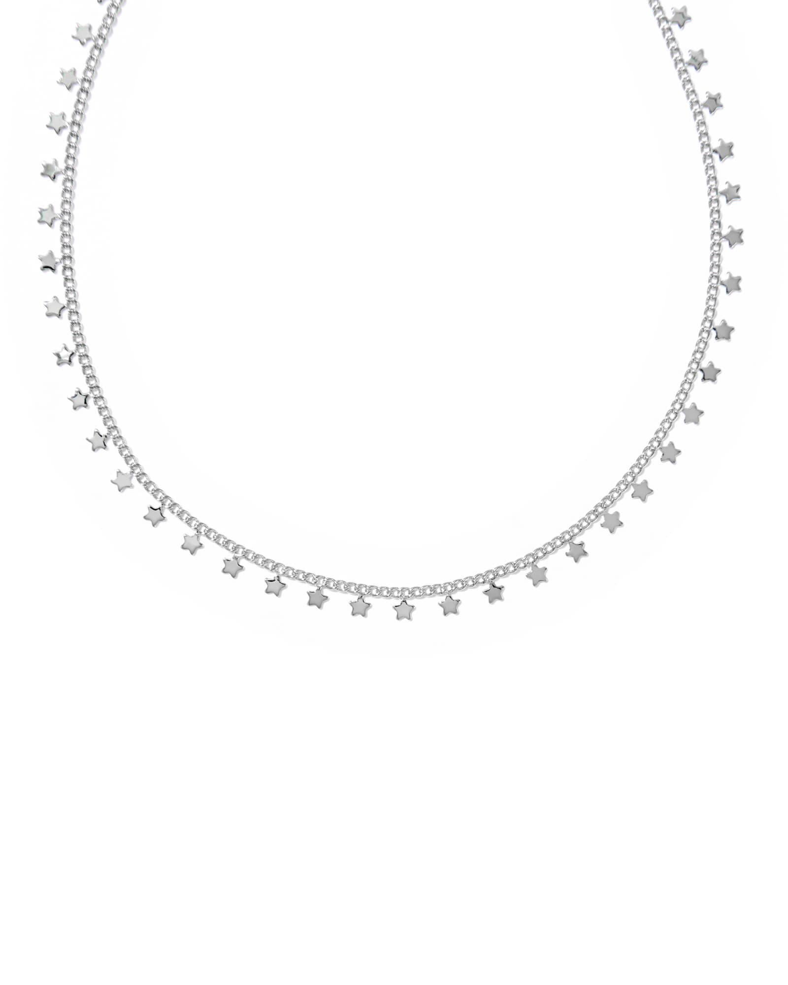 Kendra Scott Parker Star Silver Strand Necklace | Metal