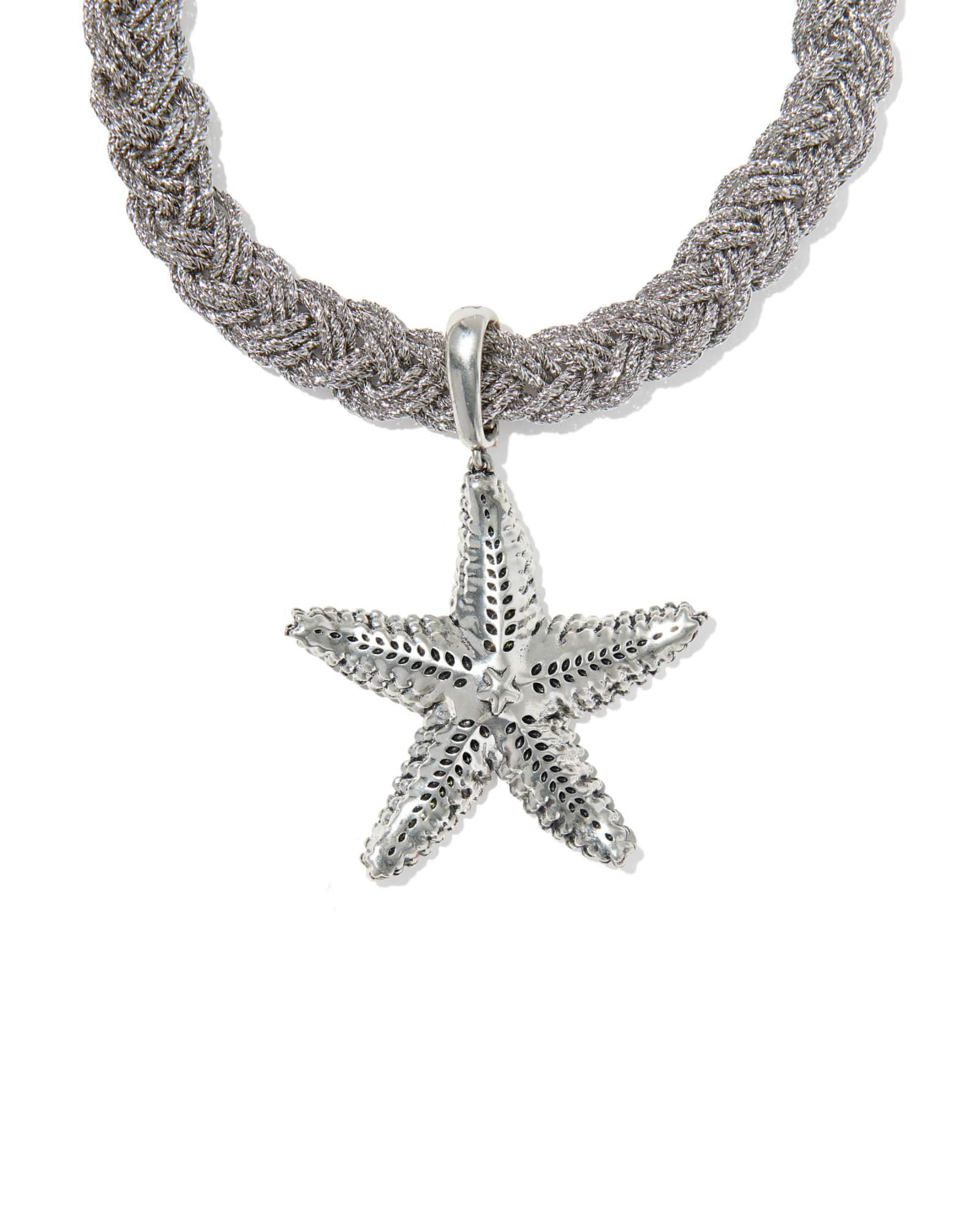 Kendra Scott Parker Starfish Silver Statement Necklace | Metal