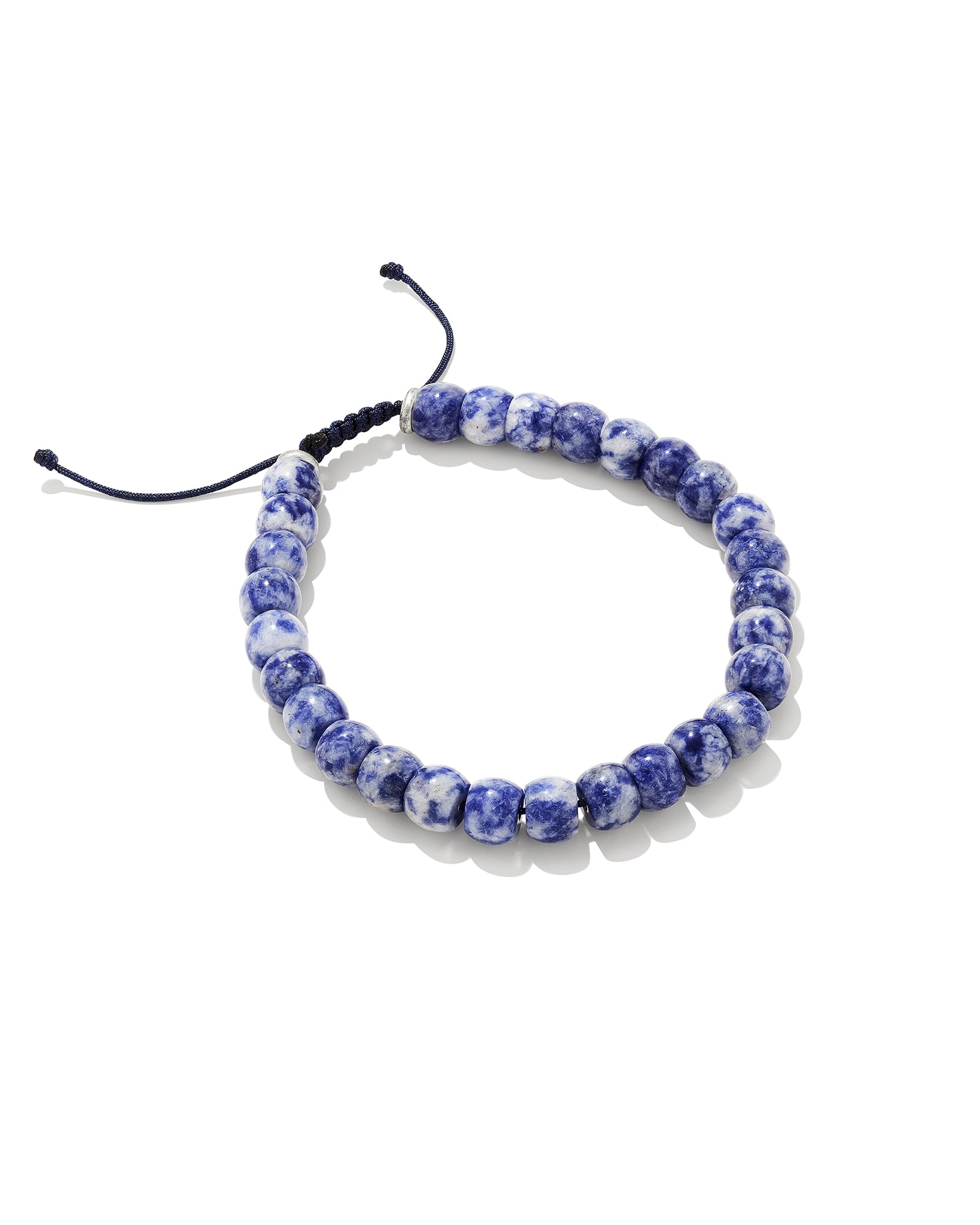 Kendra Scott Cade Oxidized Sterling Silver Beaded Bracelet in | Sodalite