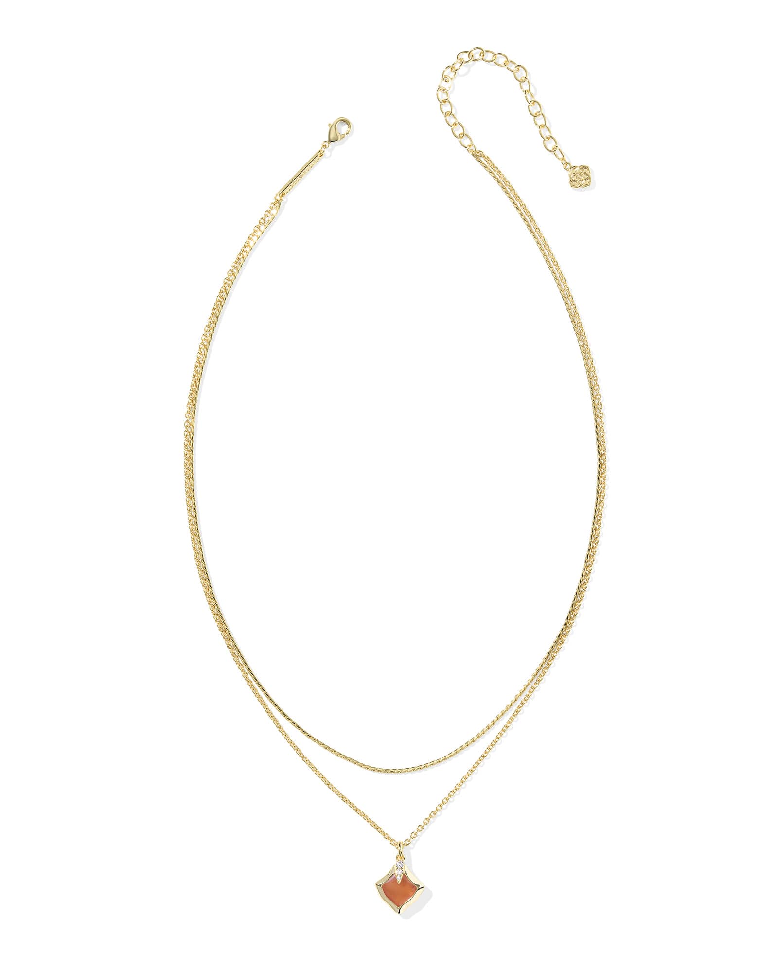 Kendra-Scott-Joelle-Multi-Strand-Necklace-Gold-Papaya-Mother-Of-Pearl-01