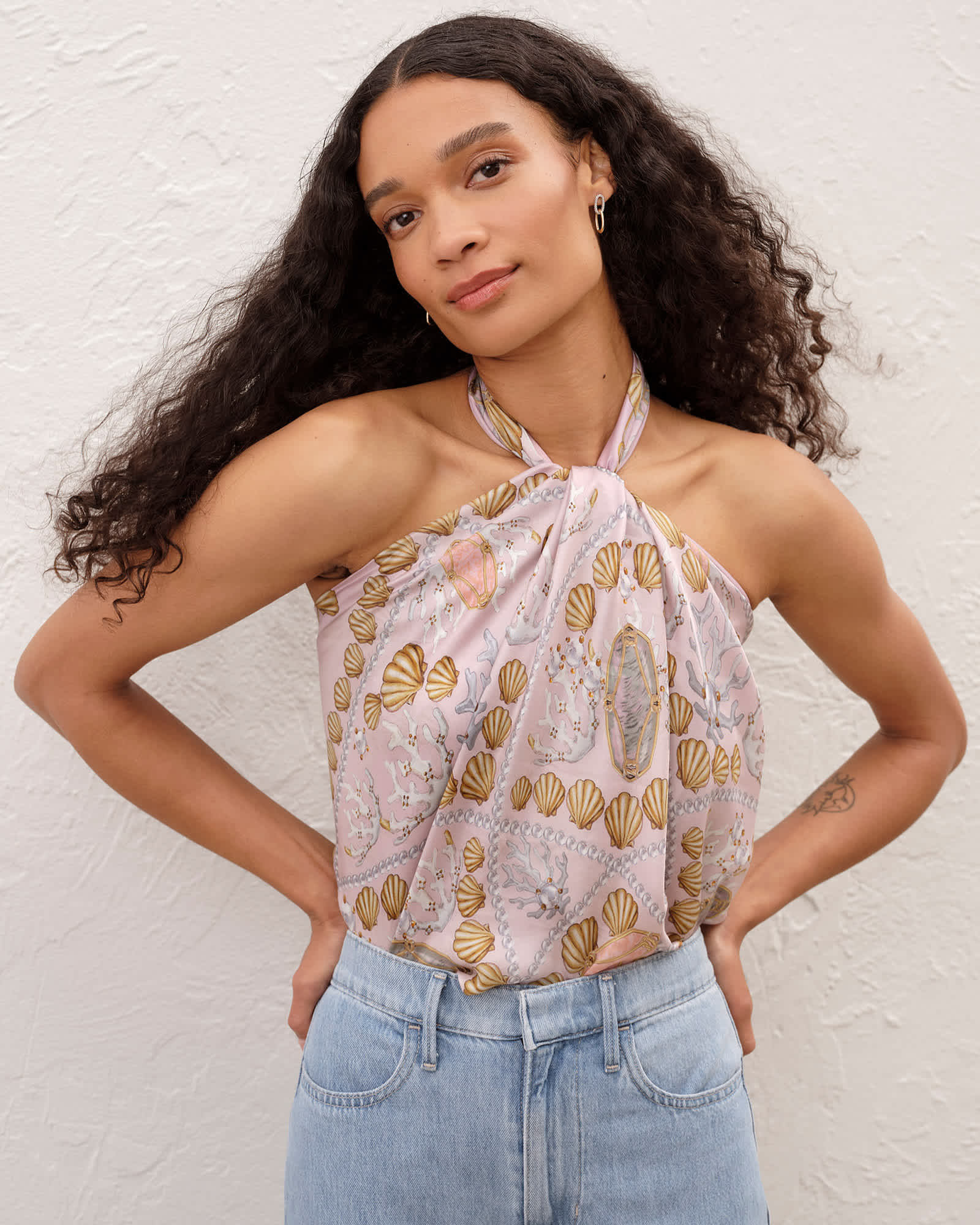 Kendra Scott Shea Square in Pink | Silk