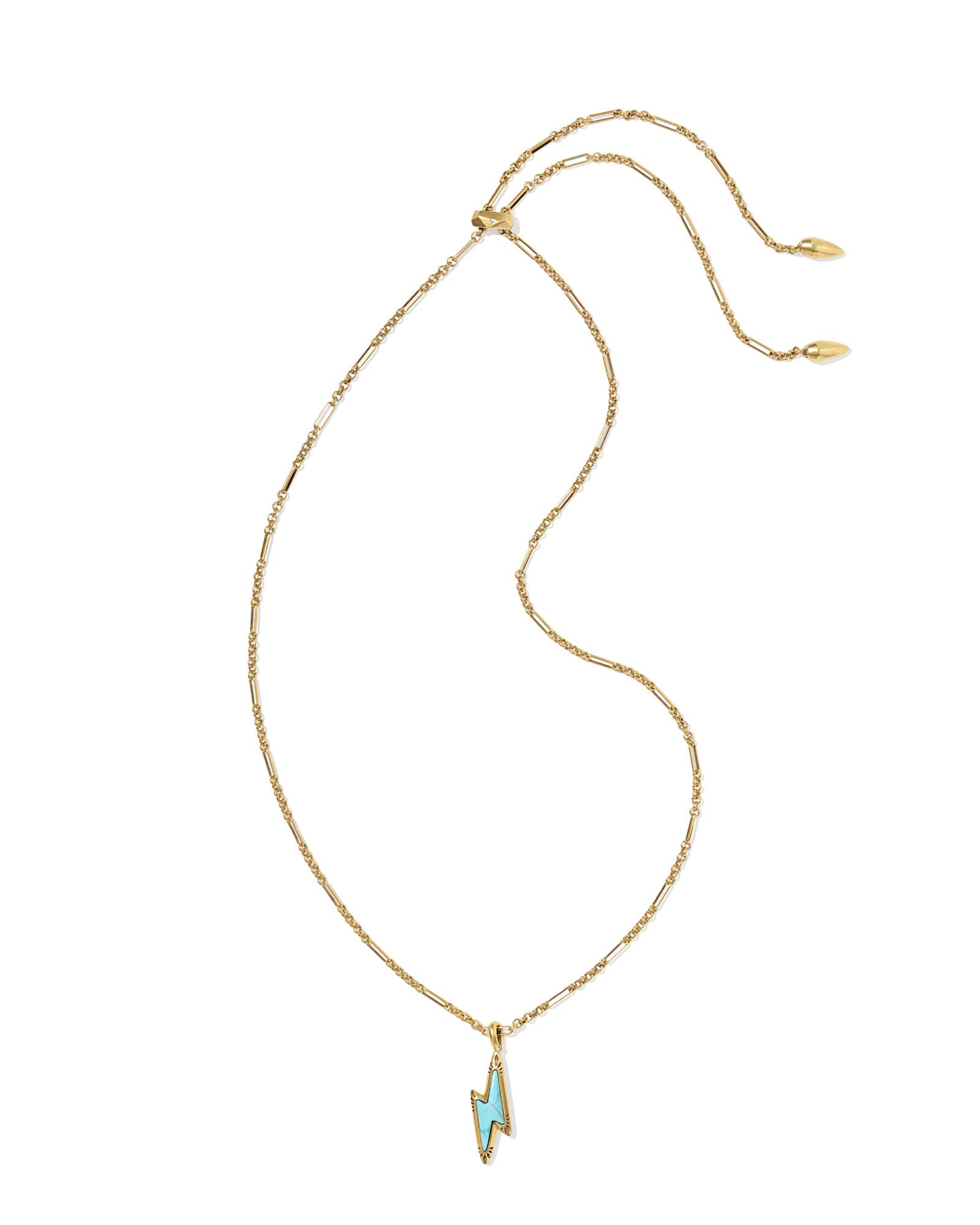 Yellow-Rose-Lighting-Bold-Small-Long-Pendant-Vintage-Gold-Variegated-Turquoise-Magnesite-01