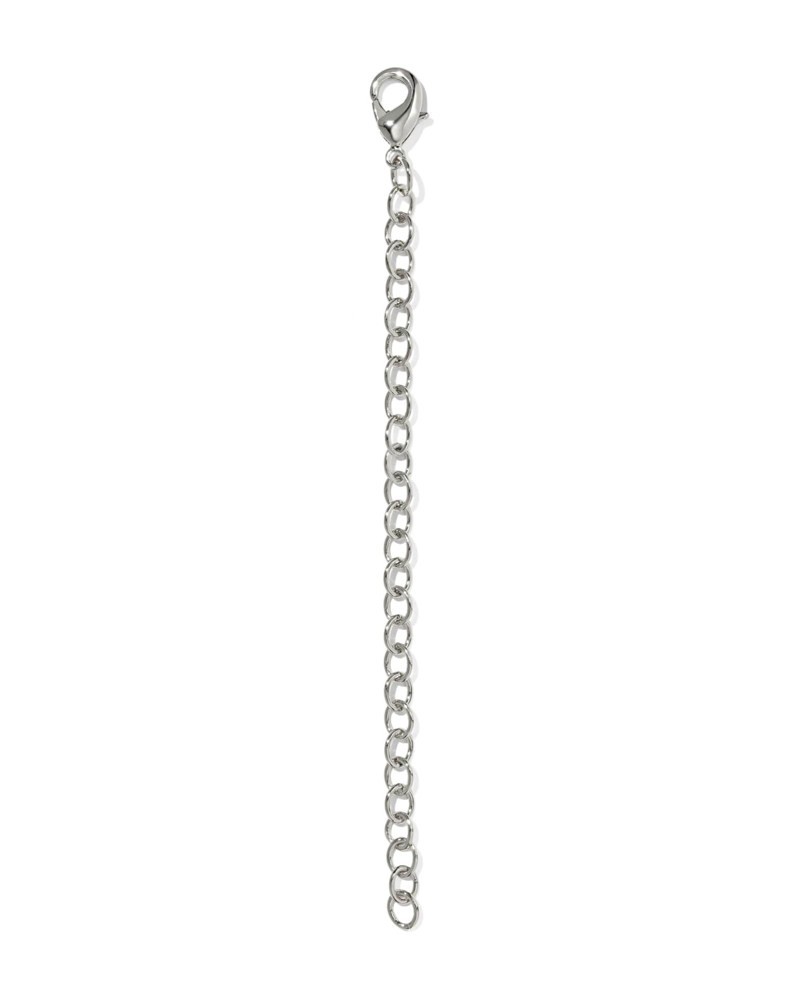 Kendra Scott 4” Silver Lobster Clasp Necklace Extender | Metal