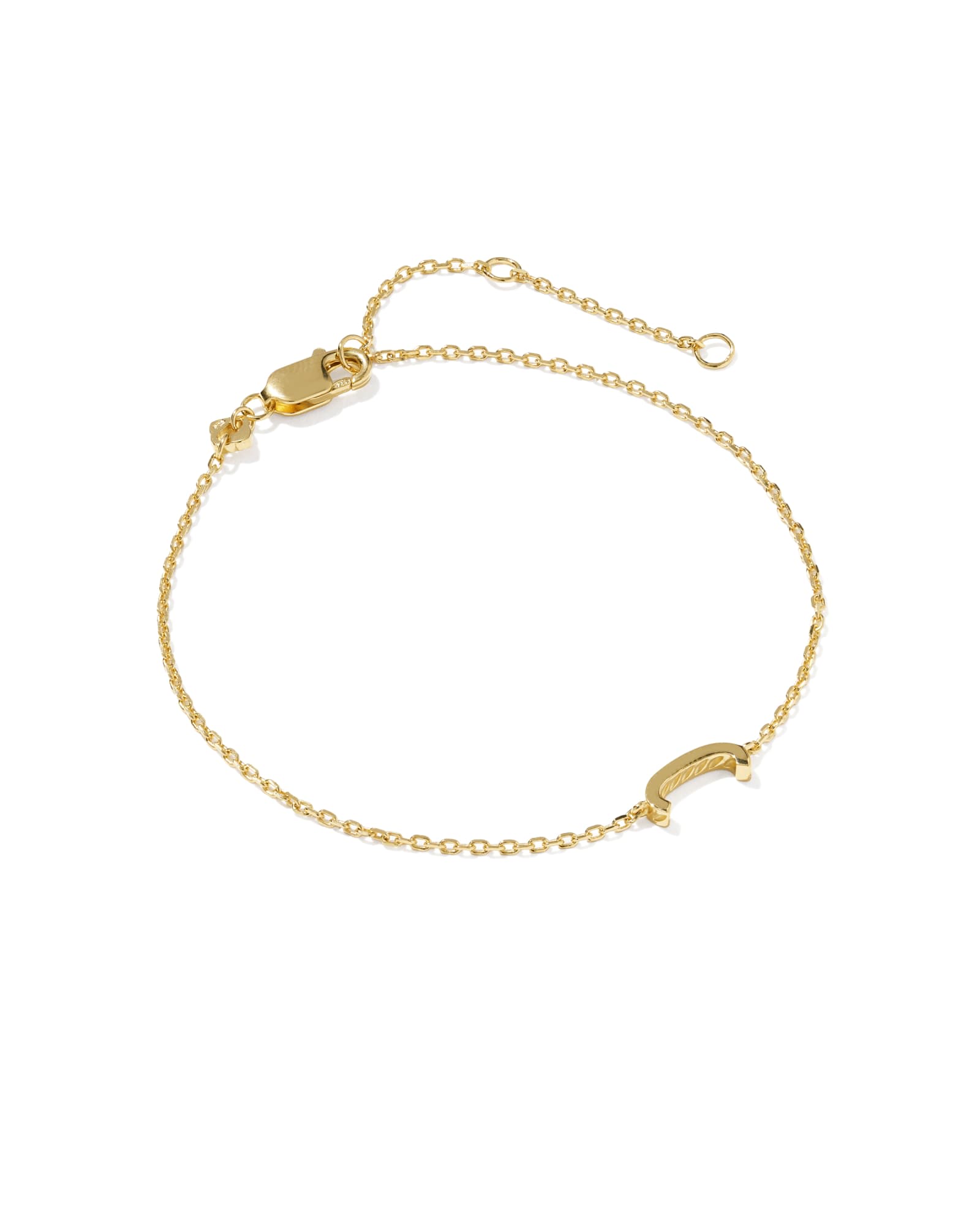 Kendra Scott Letter C 18k Gold Vermeil Initial Bracelet | Metal