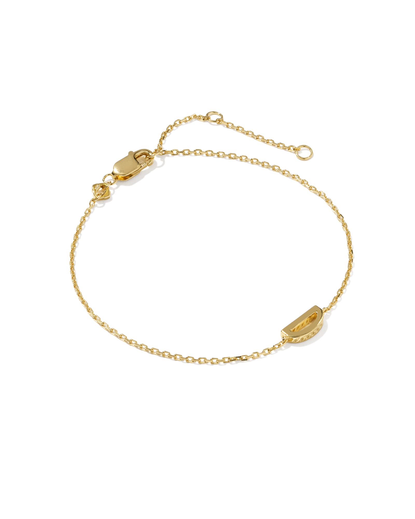 Kendra Scott Letter D 18k Gold Vermeil Initial Bracelet | Metal
