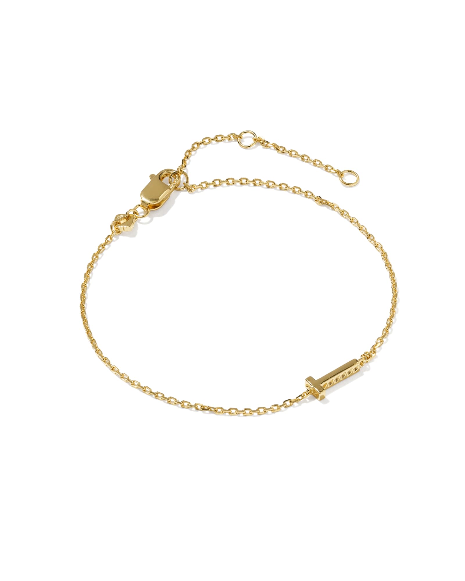 Kendra Scott Letter T 18k Gold Vermeil Initial Bracelet | Metal