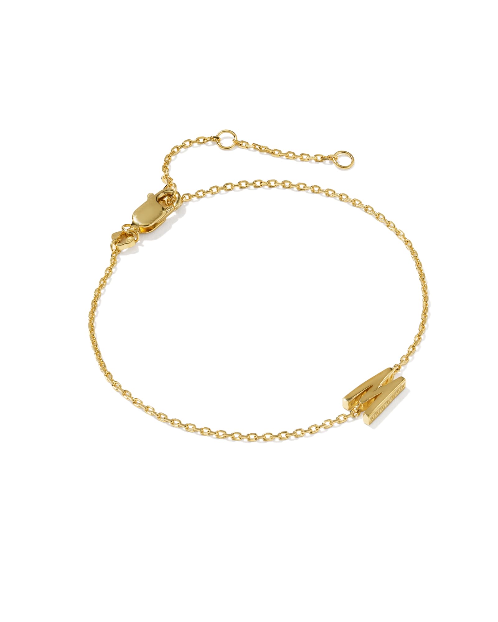 Kendra Scott Letter W 18k Gold Vermeil Initial Bracelet | Metal